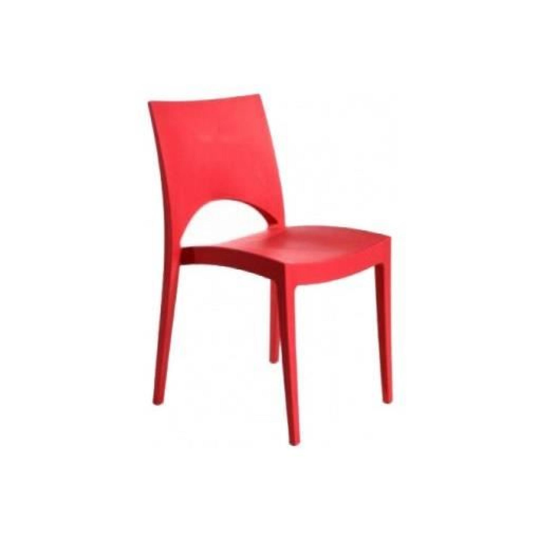 Chaise design rouge Venise