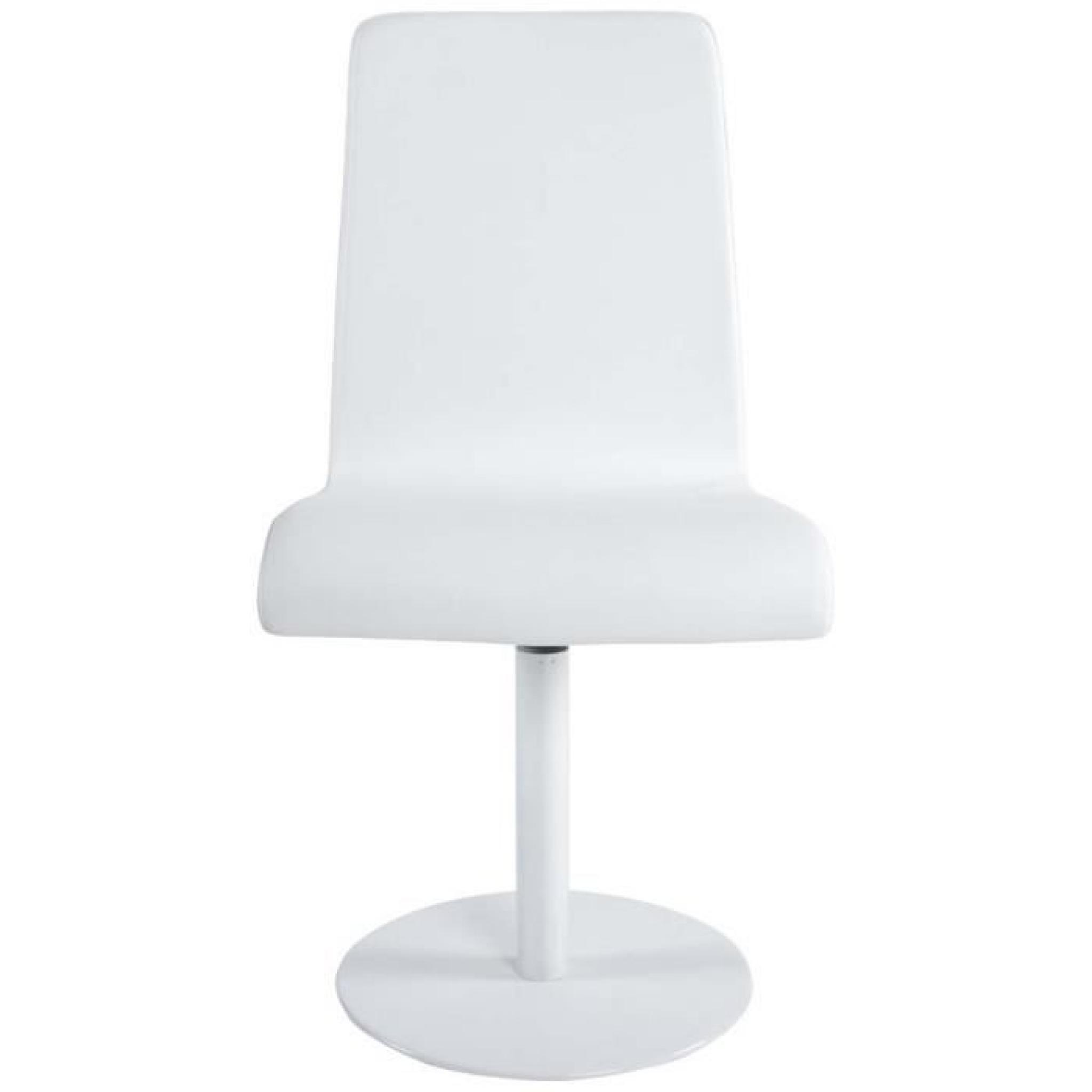 Chaise design Roundy blanche Couleur Blanc pas cher