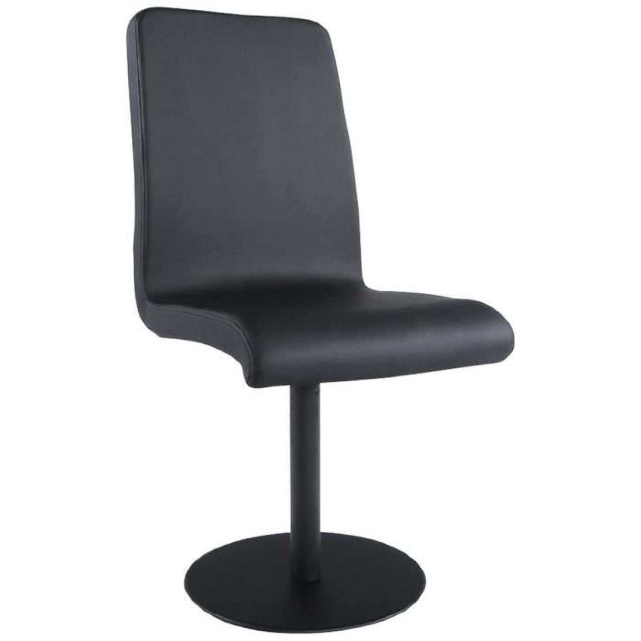 Chaise design Roundy noire Couleur Noir