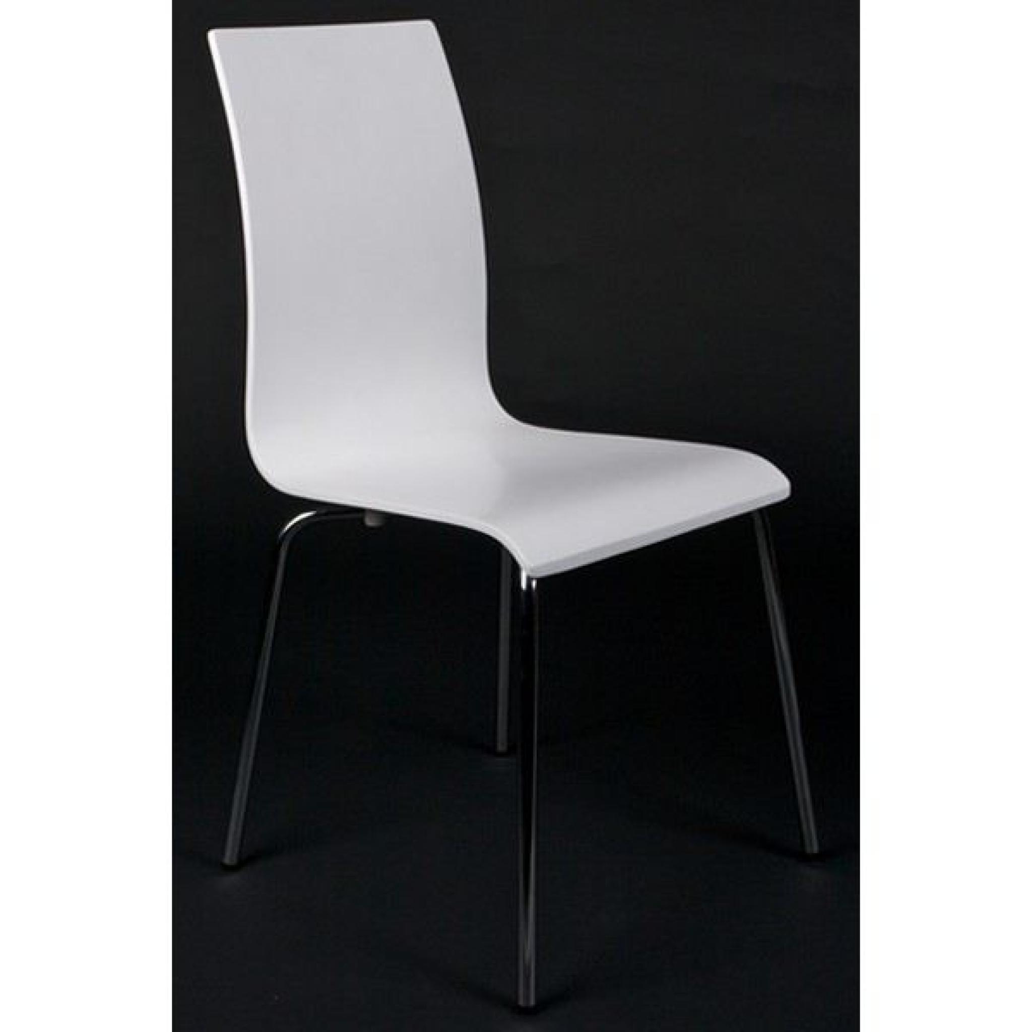 Chaise design Roy - Blanc Lot de 3