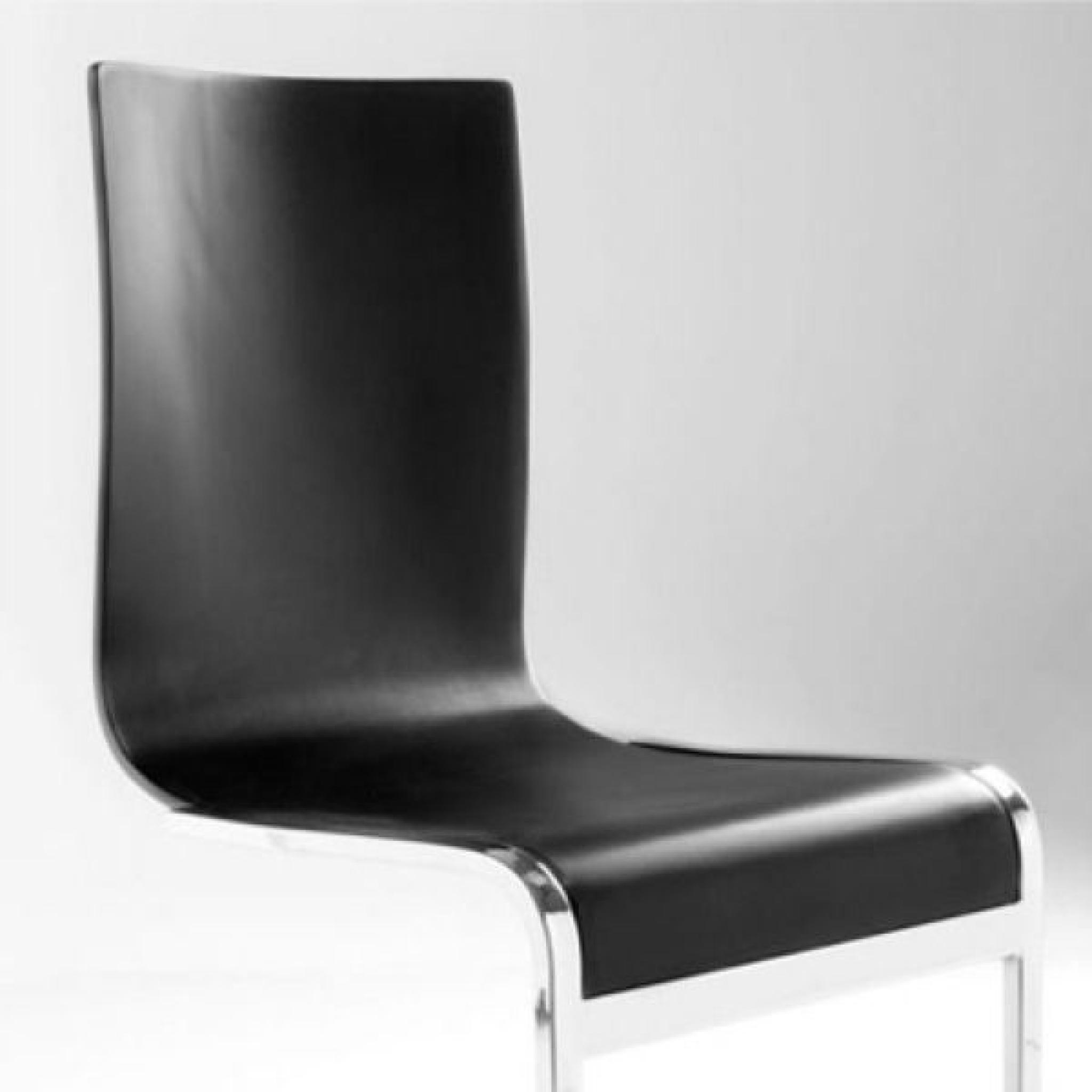Chaise Design RUSSEL Noir pas cher