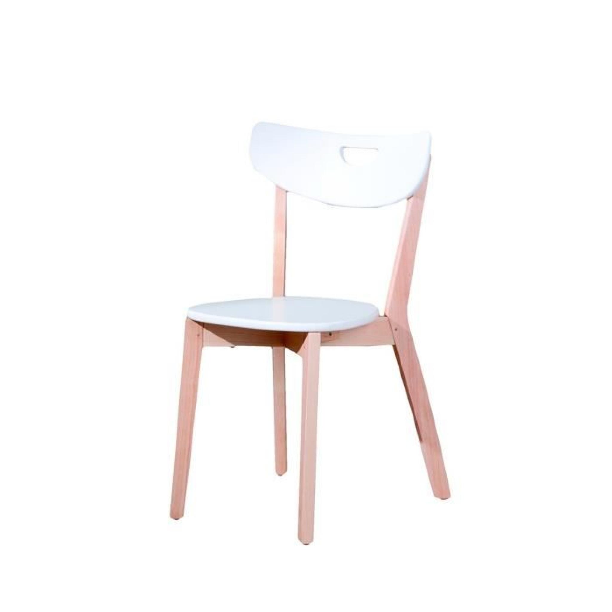 Chaise design Scandi ATYLIA Couleur Blanc