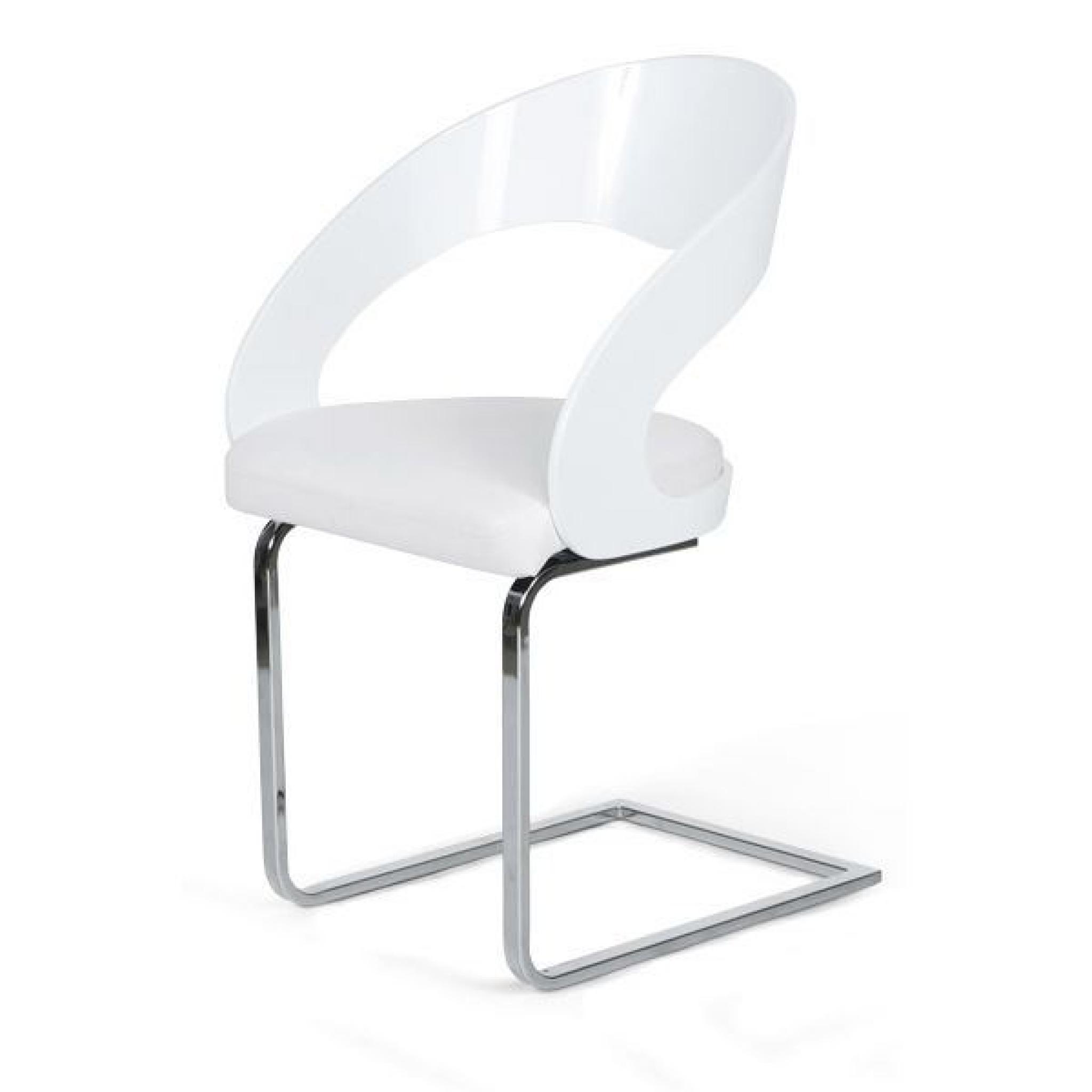 Chaise design Sembi - Blanc Lot de 2