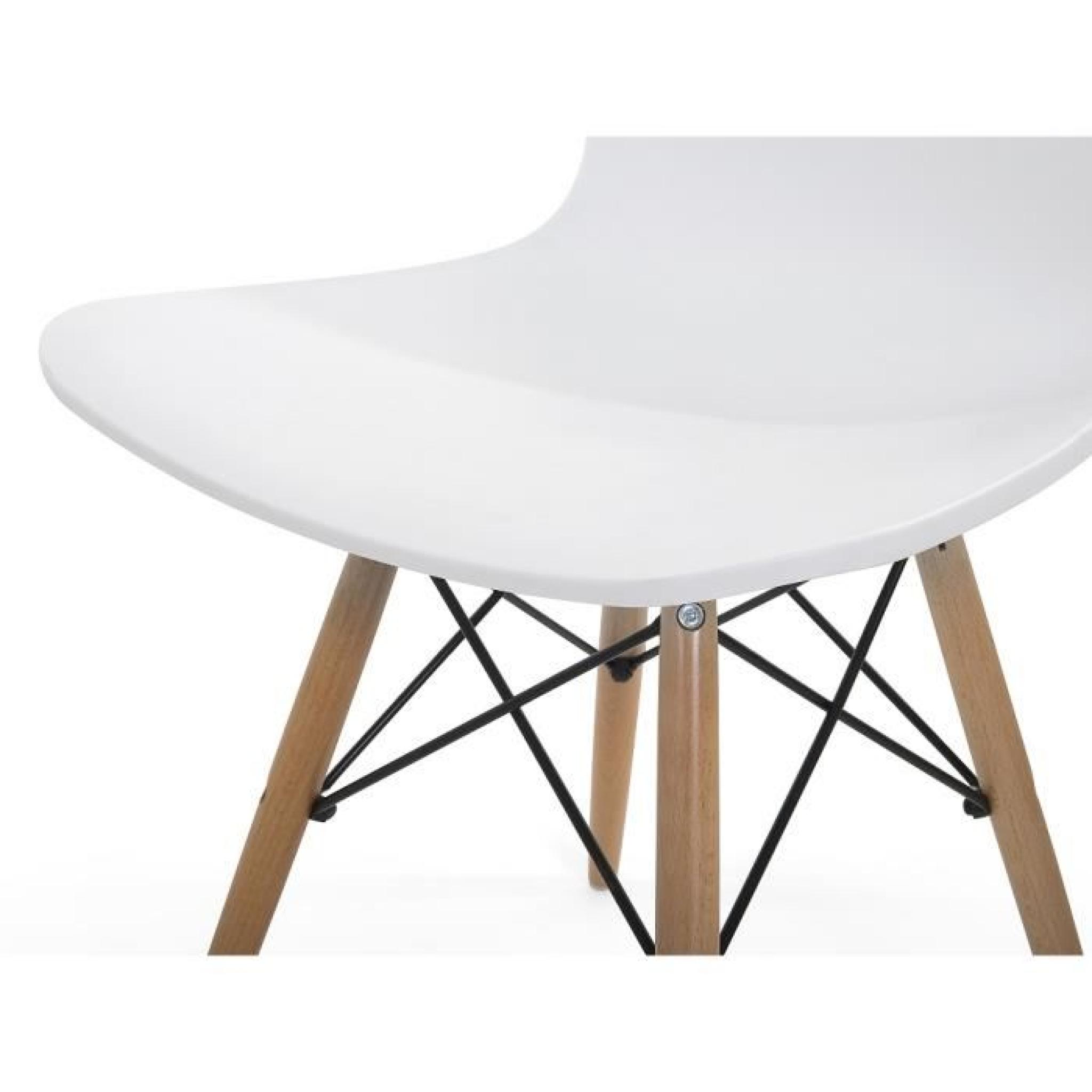 Chaise design - siège en plastique blanc - Soho pas cher