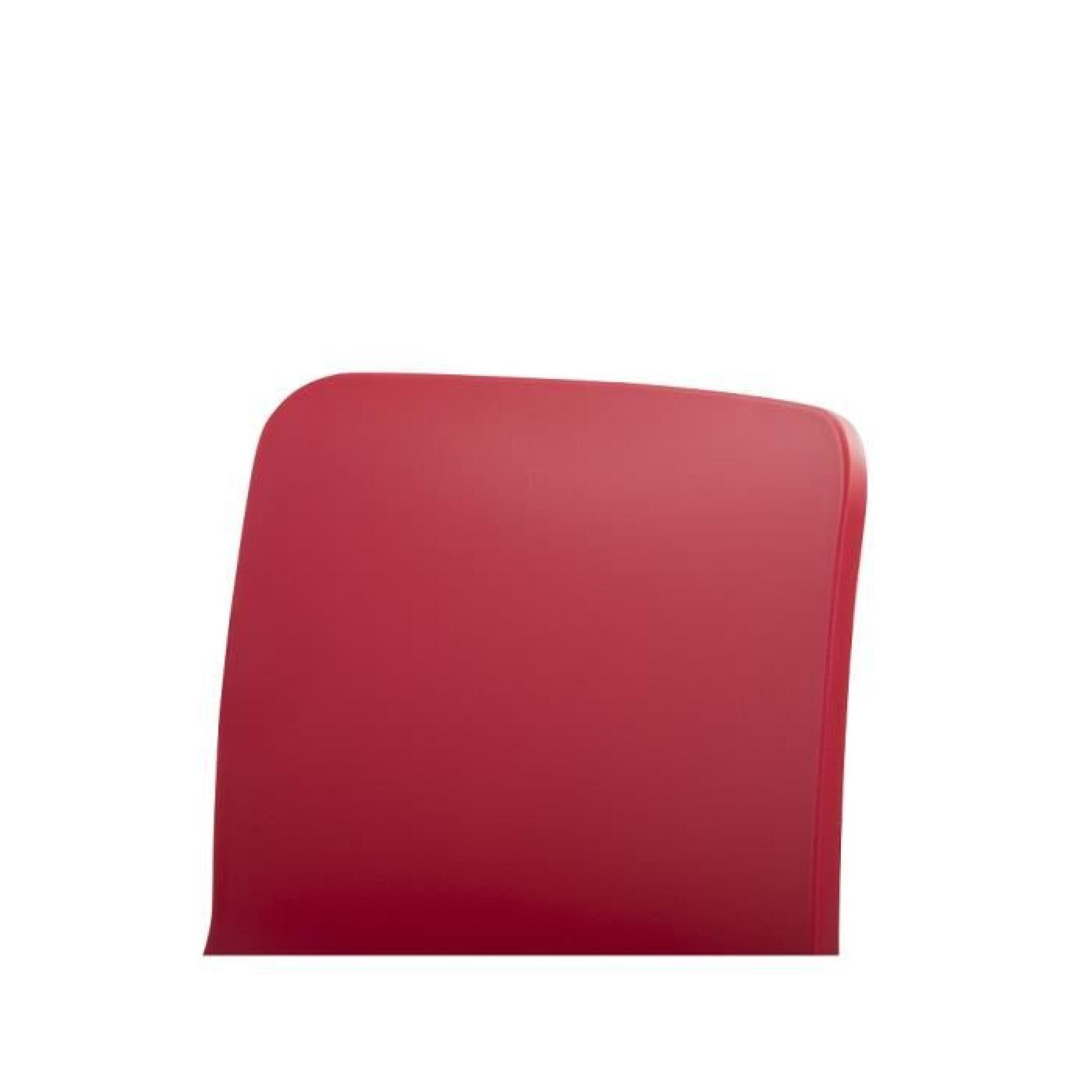 Chaise design - siège en plastique rouge - Soho pas cher