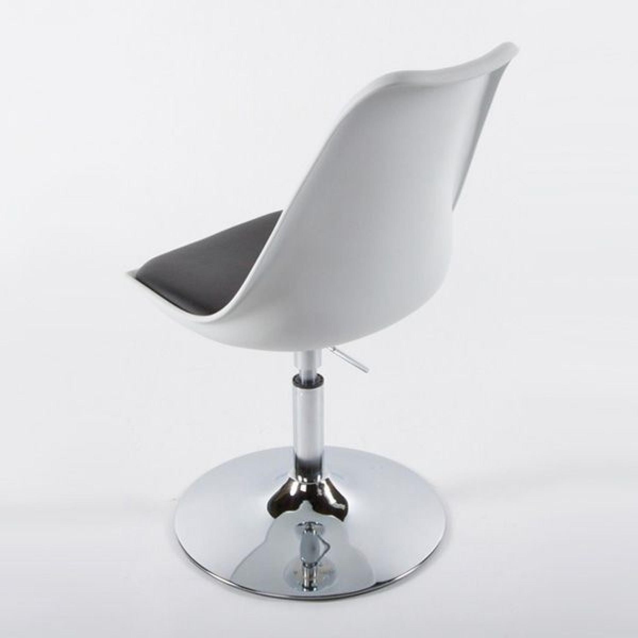 Chaise Design STONE Blanc/Noir pas cher