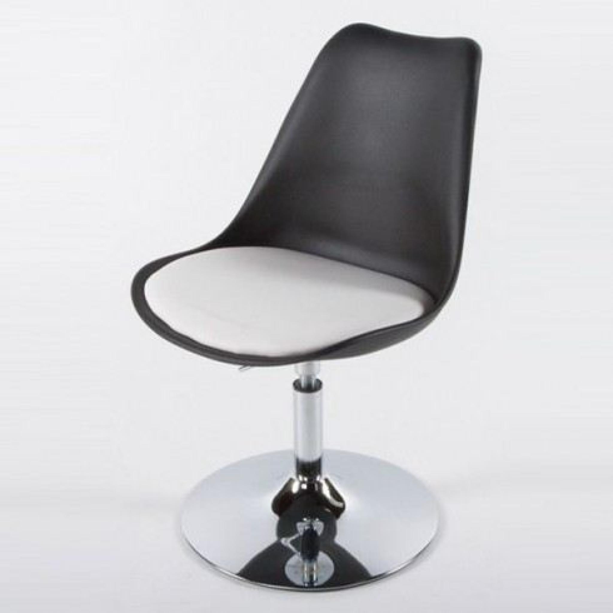 Chaise Design STONE Noir-Blanc