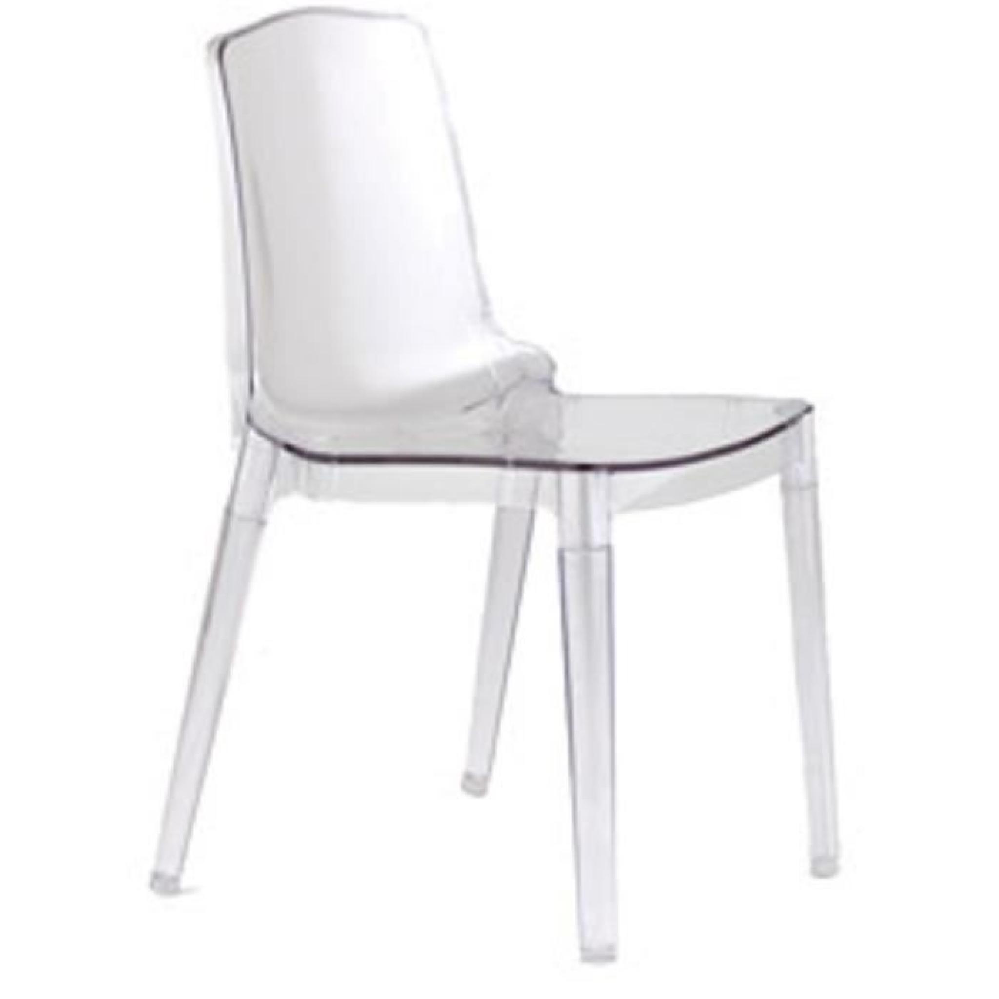 chaise design transparente Fata cristal