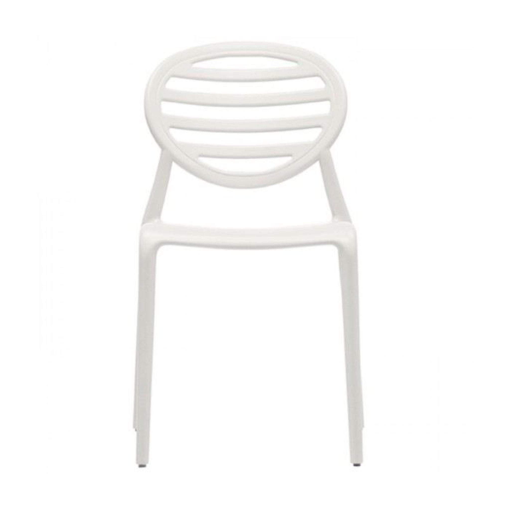 Chaise design White Queen Couleur Blanc Matière…
