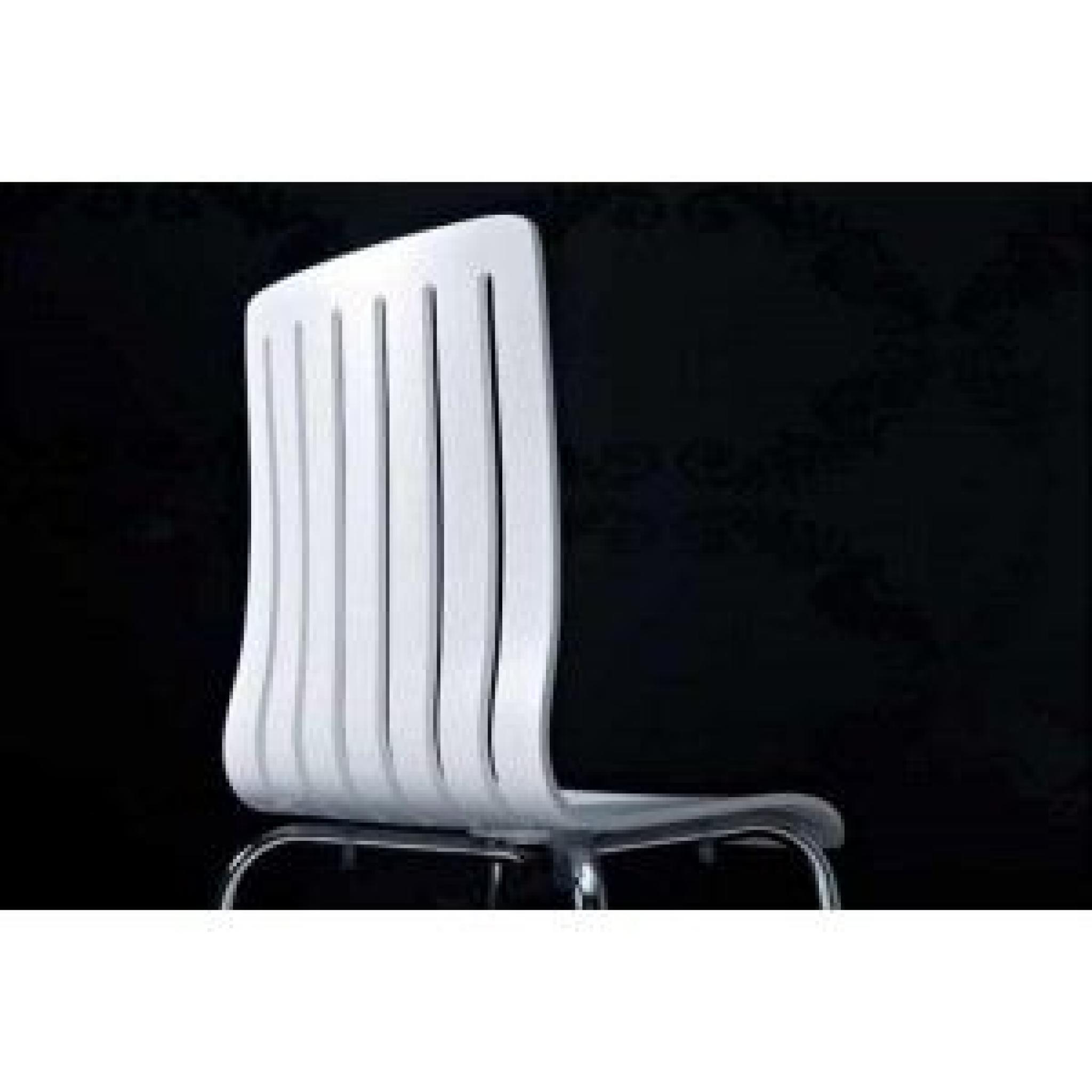 Chaise design Wood Blanche - Paris Prix pas cher