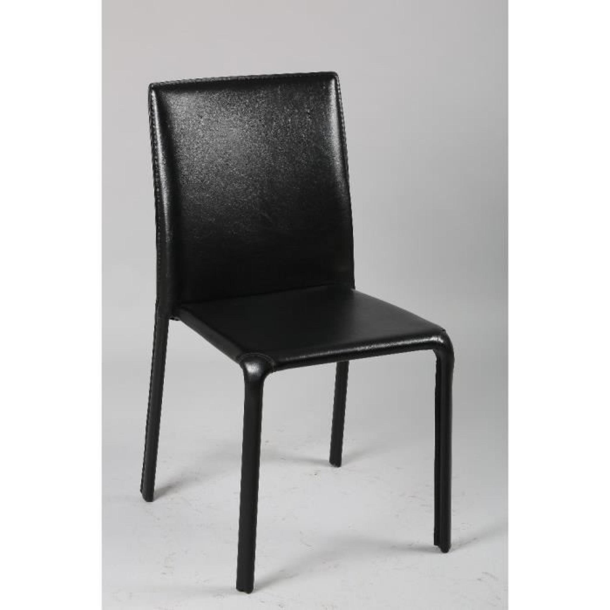 Chaise DIVA en PVC noir