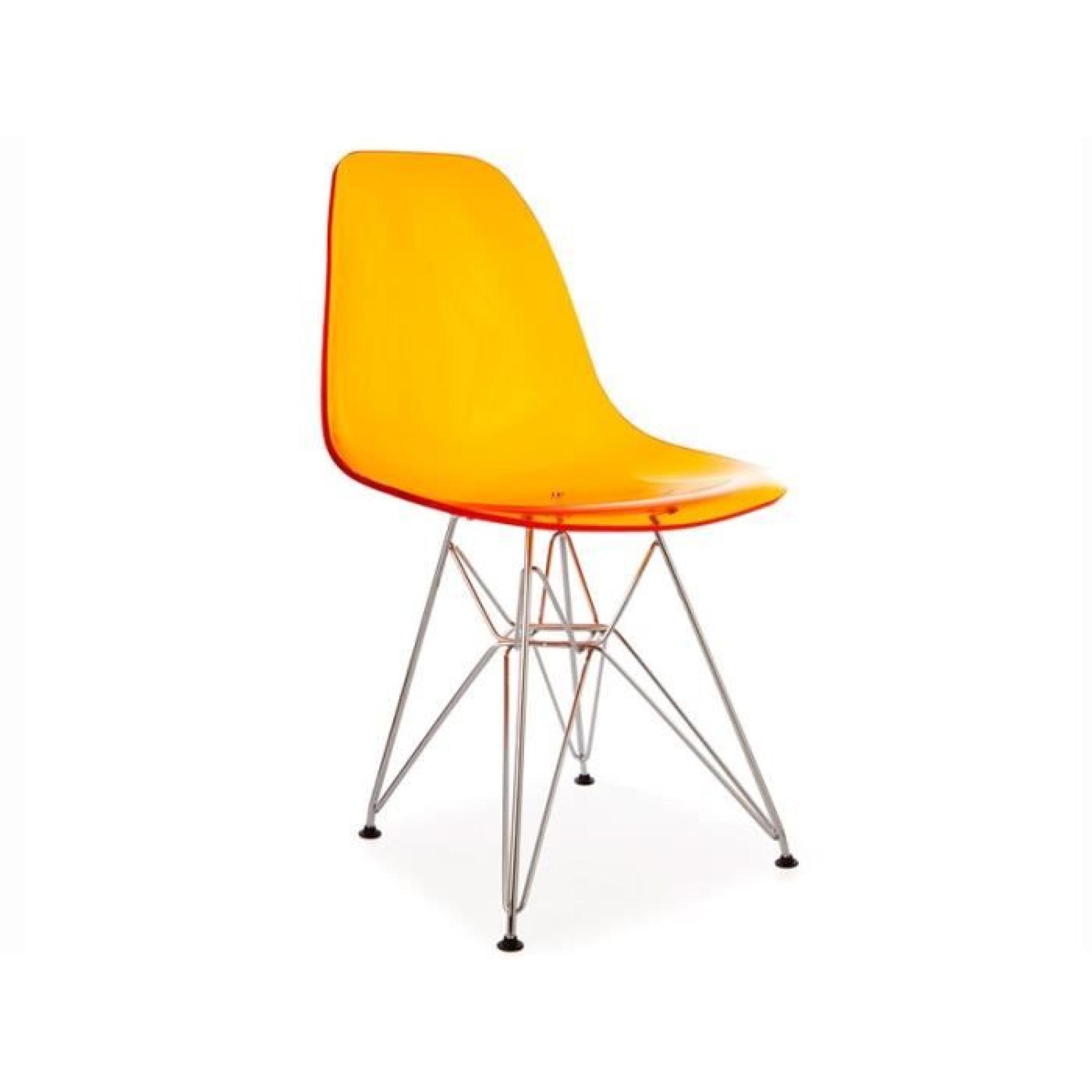 Chaise DSR - Orange transparent