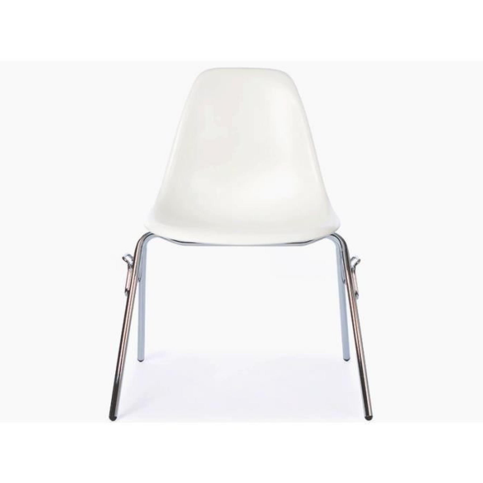 Chaise DSS empilable - Blanc pas cher