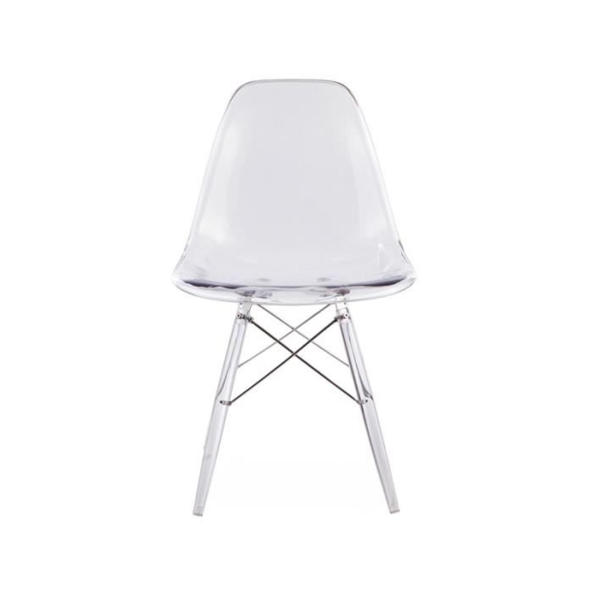 Chaise DSW All Ghost - Transparent pas cher