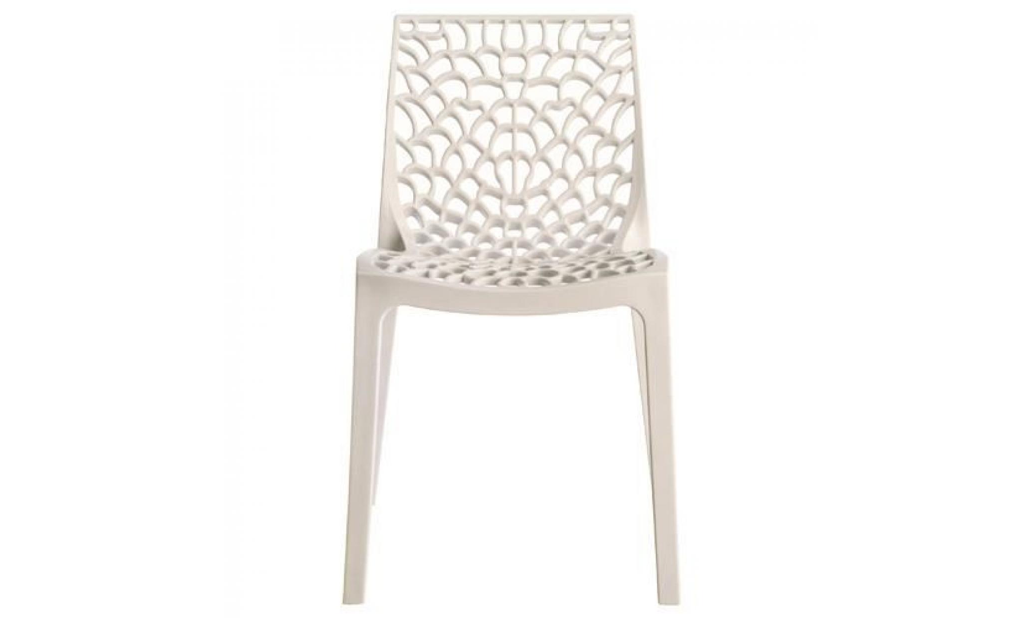 Chaise empilable Gruvyer Blanc