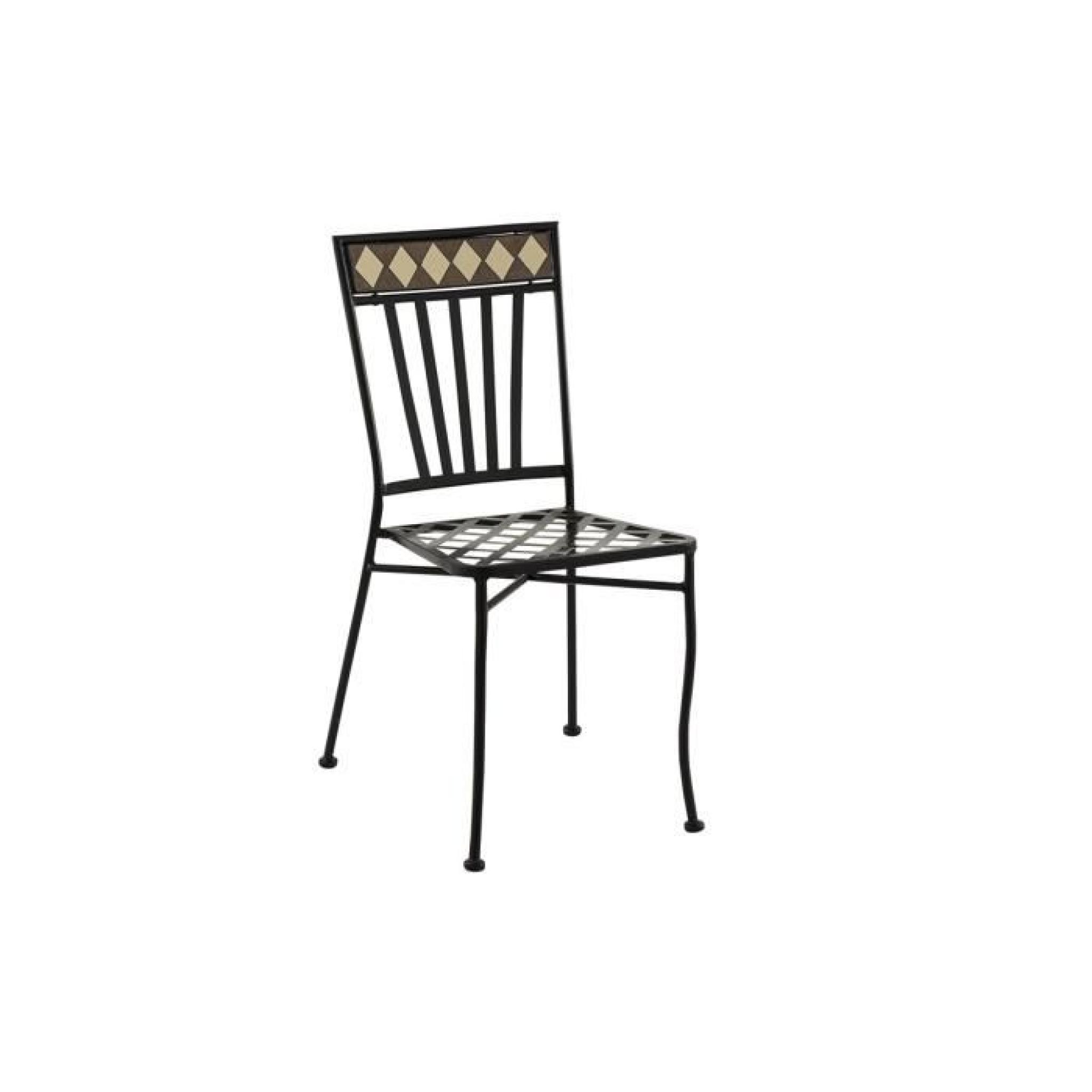 Chaise empilable Margot en acier, 41 x 53 x 90 cm