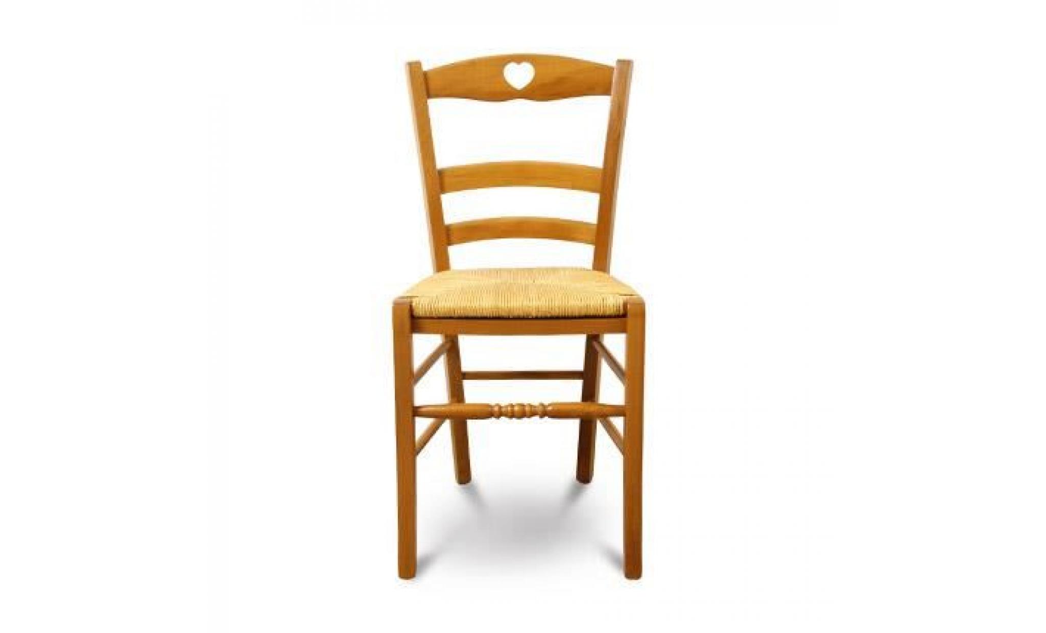 Chaise en hêtre teinté chêne doré