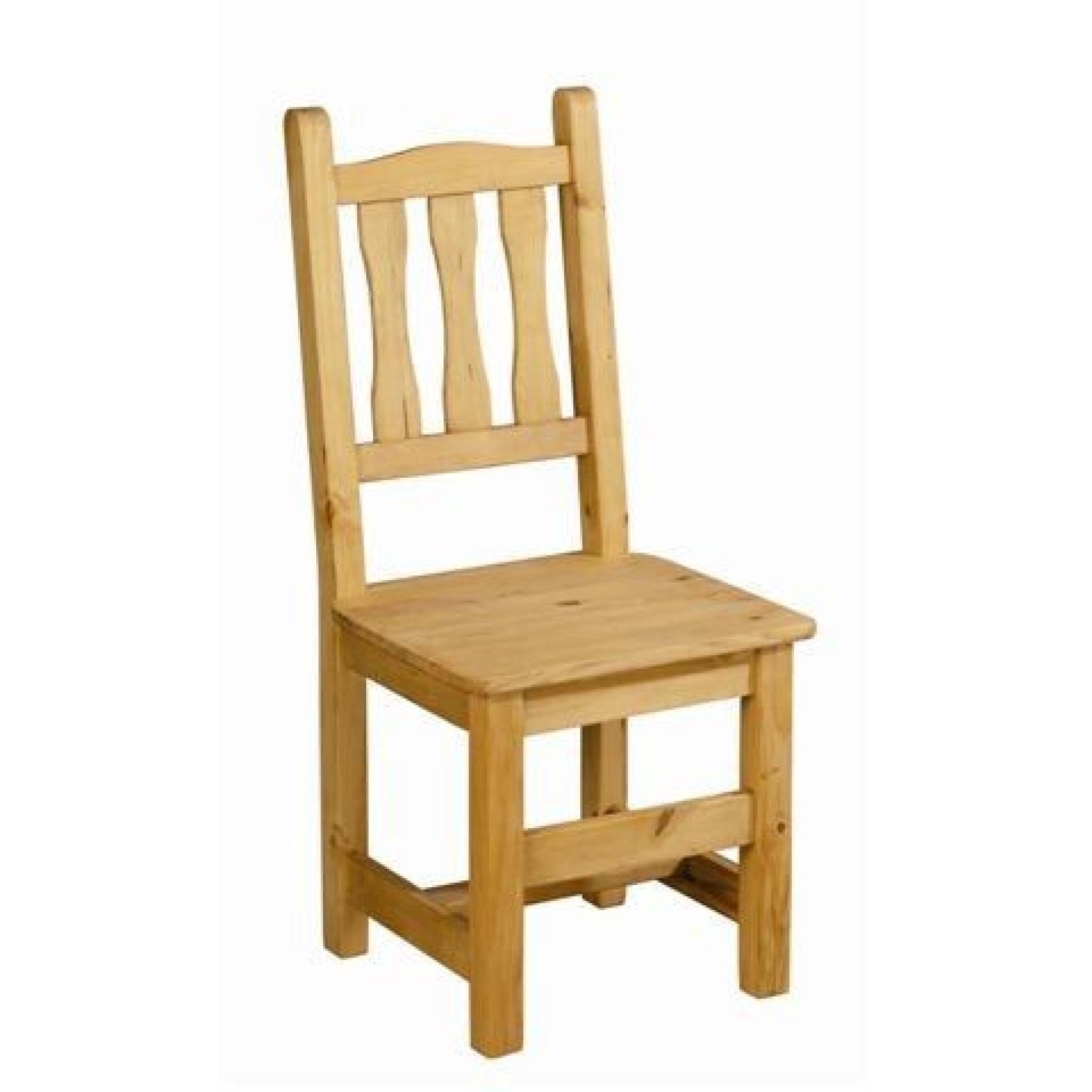 Chaise en pin assise bois 