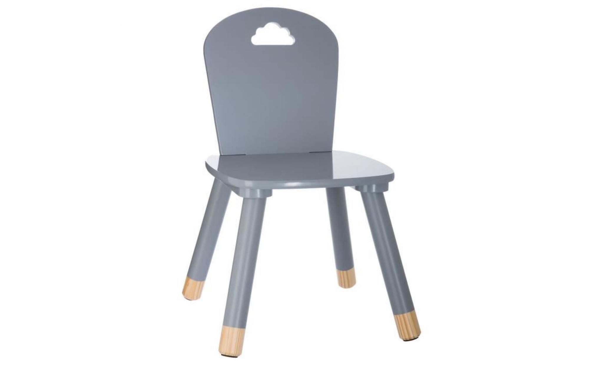 chaise enfant douceur   gris