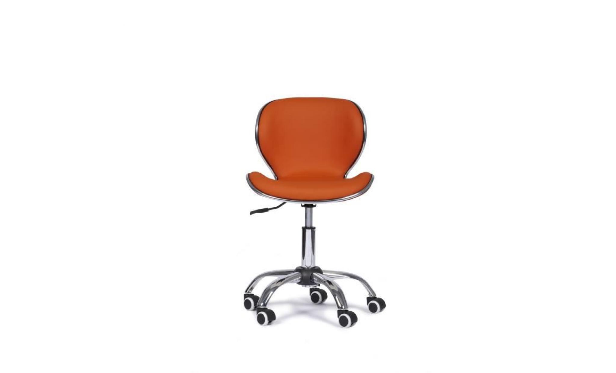 chaise fauteuil bureau fun orange design réglable