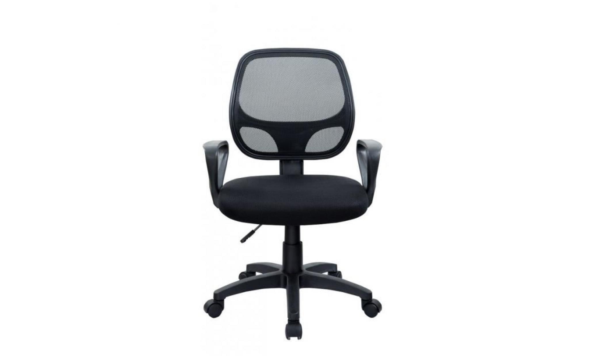 fauteuil de bureau chaise siège de bureau respirant ergonomique noir 0509009 pas cher