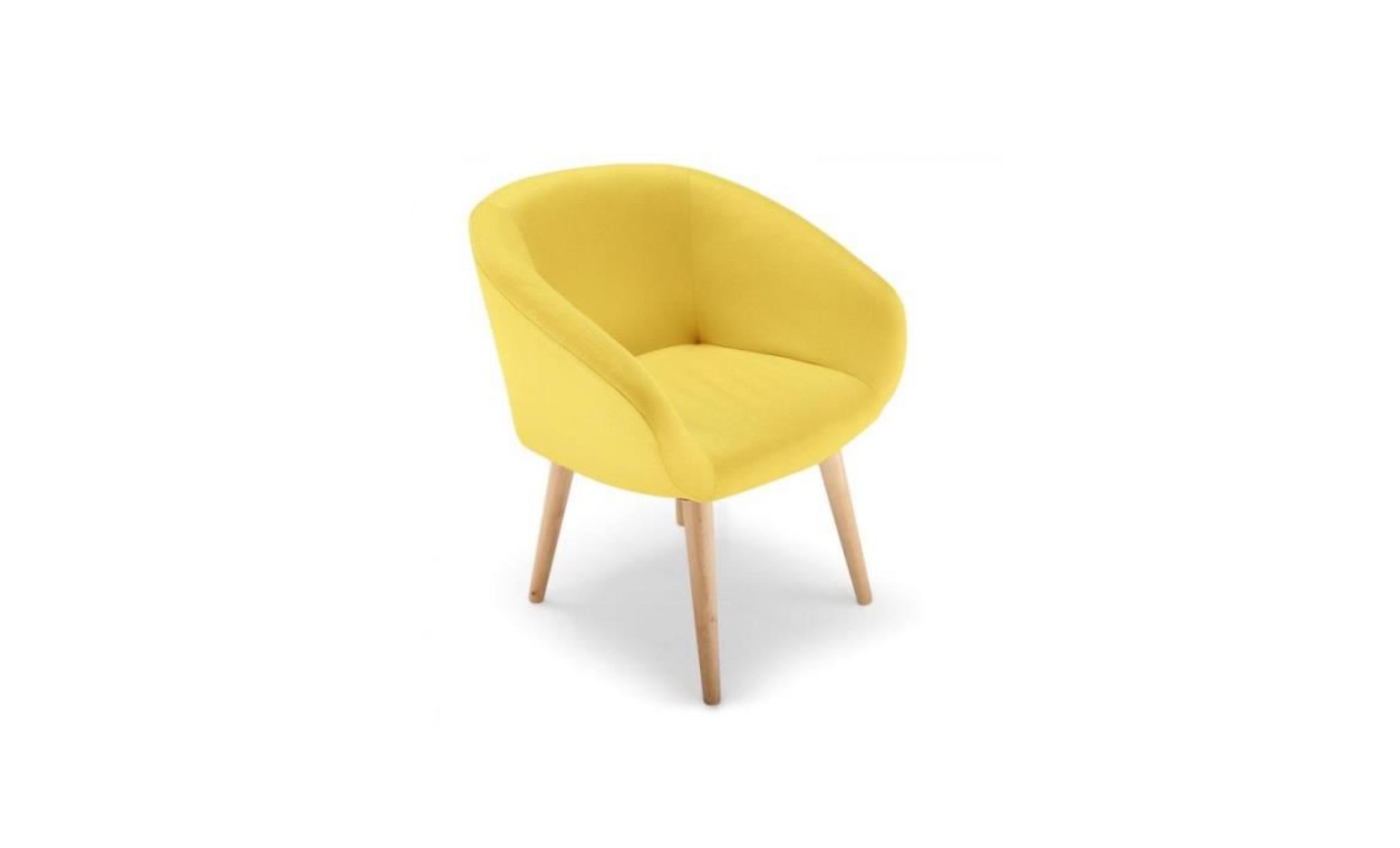 chaise / fauteuil style scandinave frost jaune