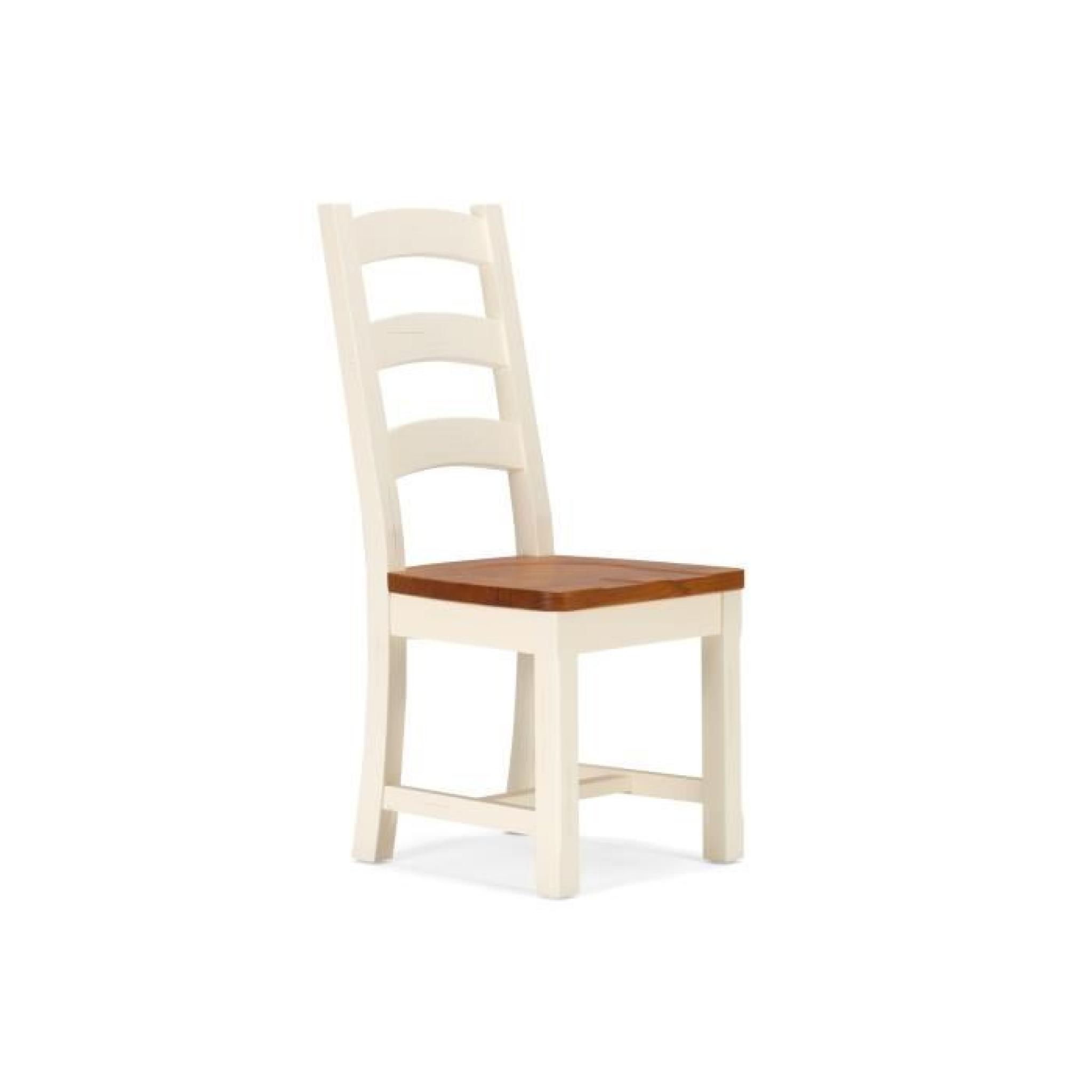 Chaise FINCA en pin blanc et marron