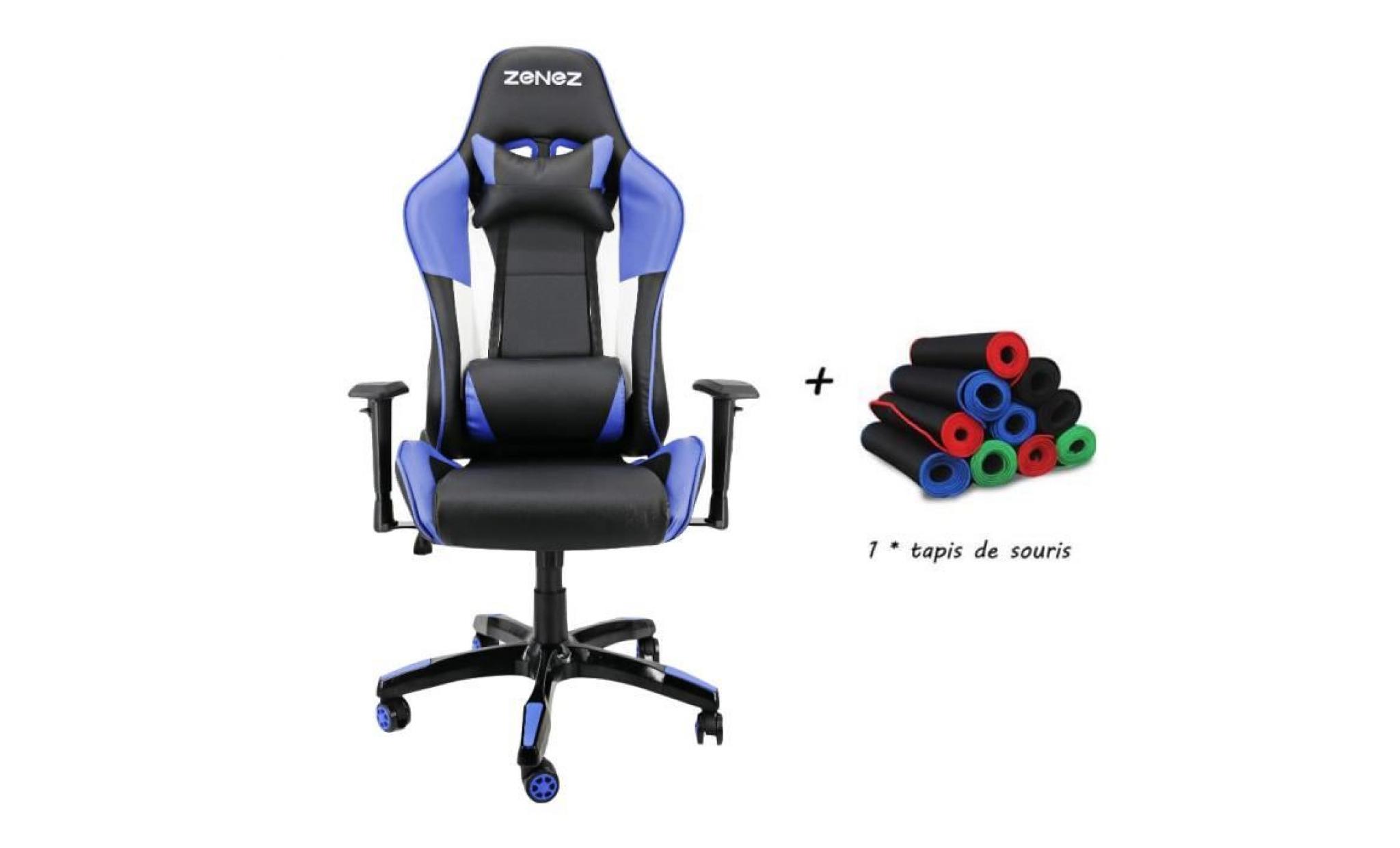 fauteuil bascule fauteuil chaise à bascule fauteuil à bascule chaise pivotante chaise gaming fauteuil inclinable chaise bleu