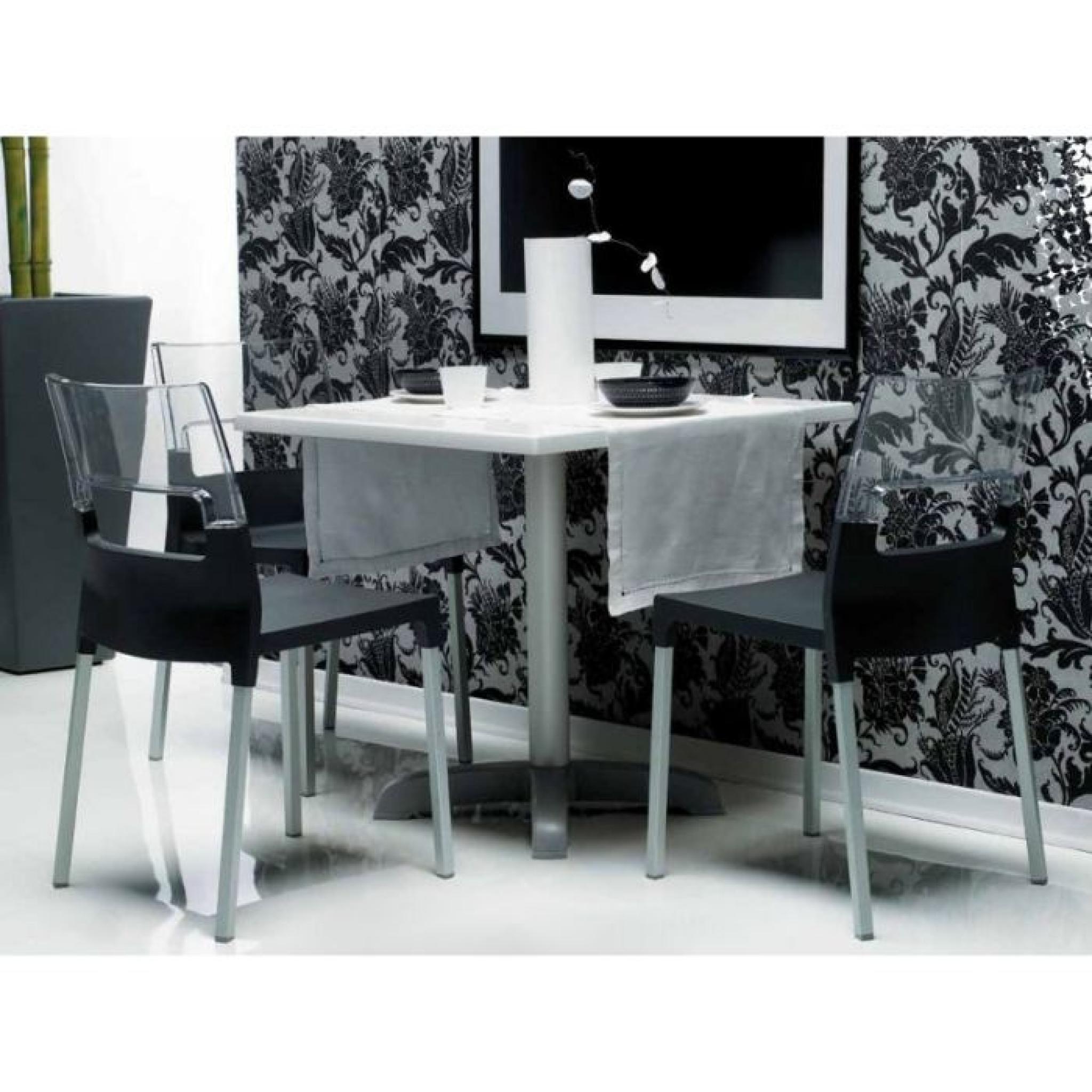 Chaise grise anthracite et transparente design … pas cher