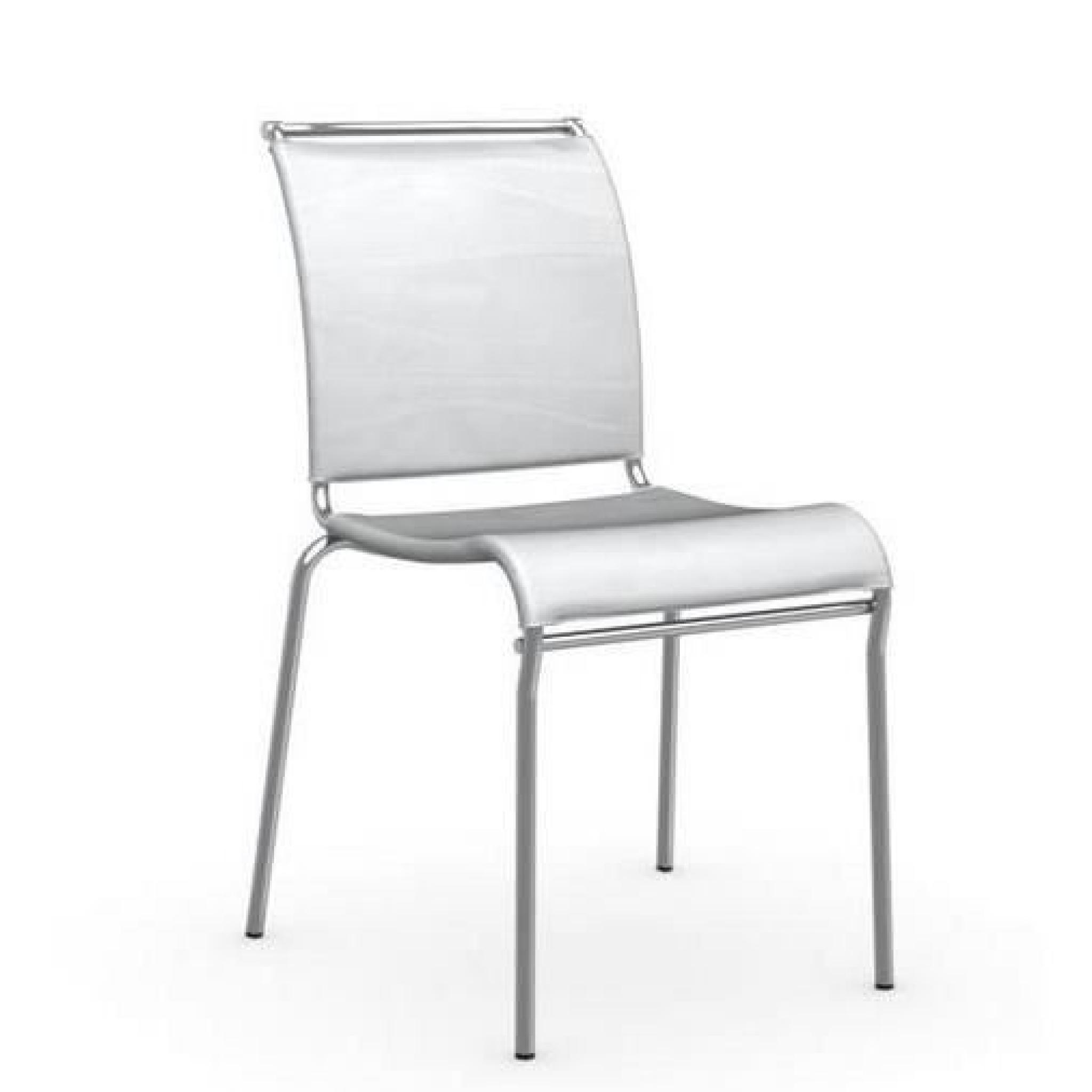 Chaise italienne AIR en tissu coloris blanc de CALLIGARIS