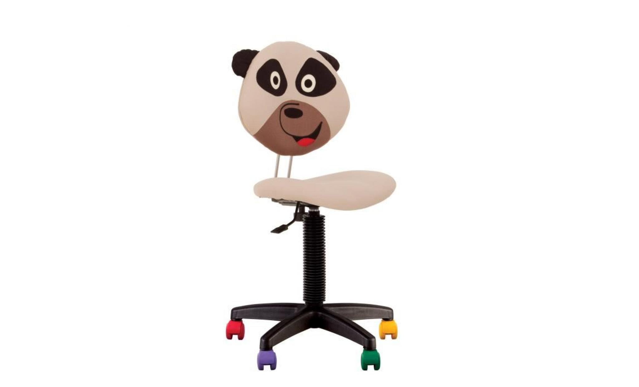chaise jouet panda, fauteuil de bureau enfant. beige. beige pas cher