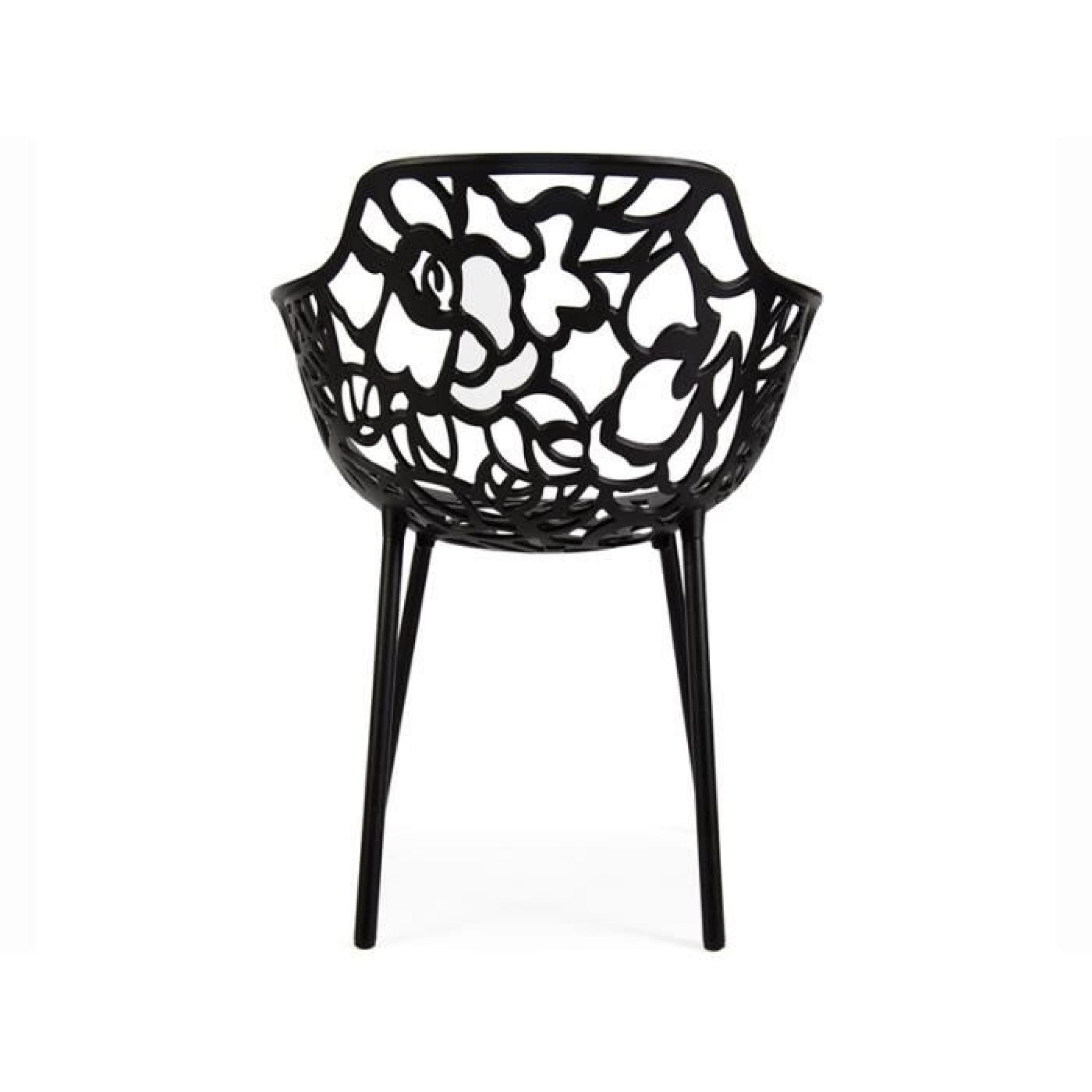 Chaise Lilly - Noir pas cher