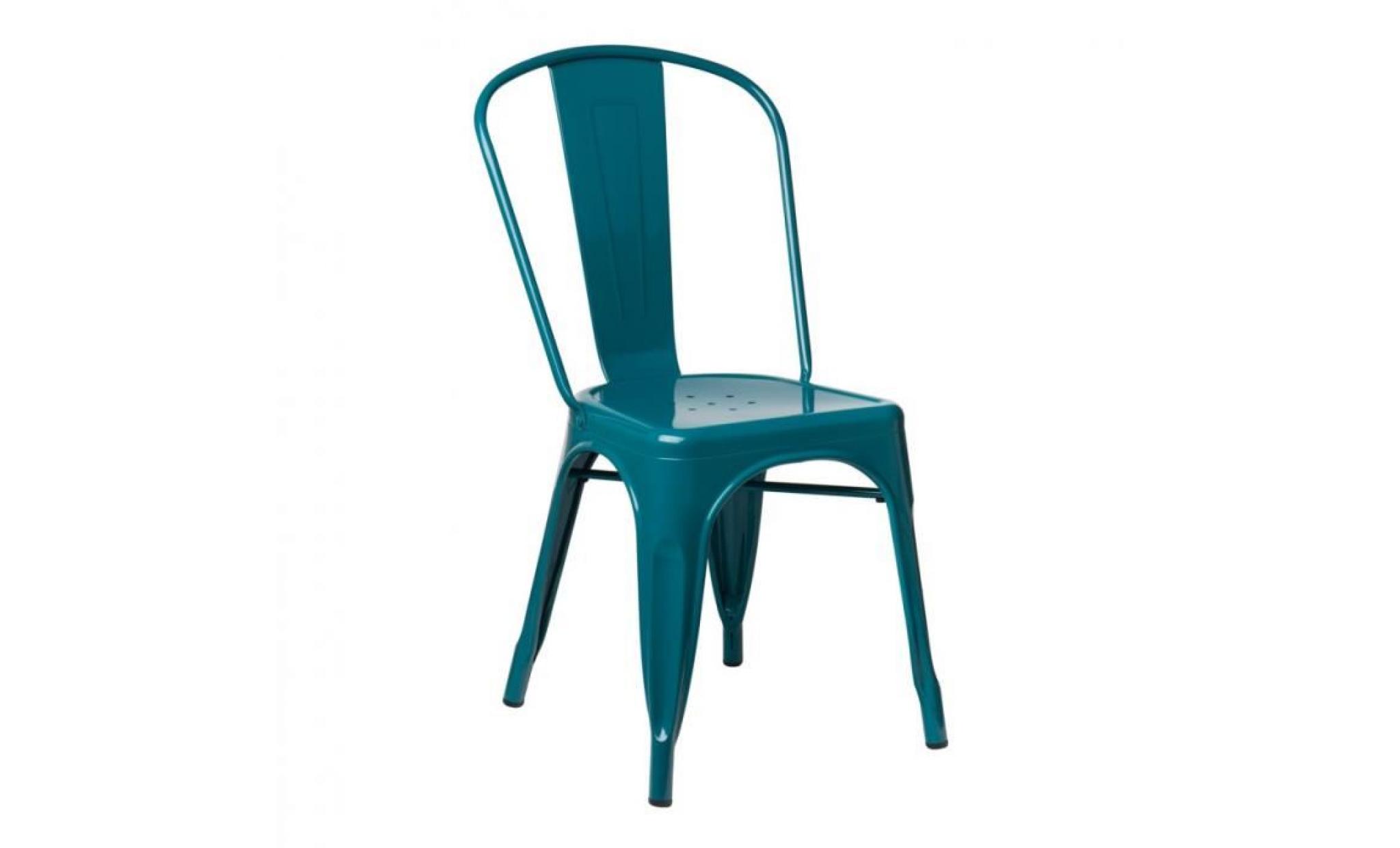 chaise lix bleu turquoise
