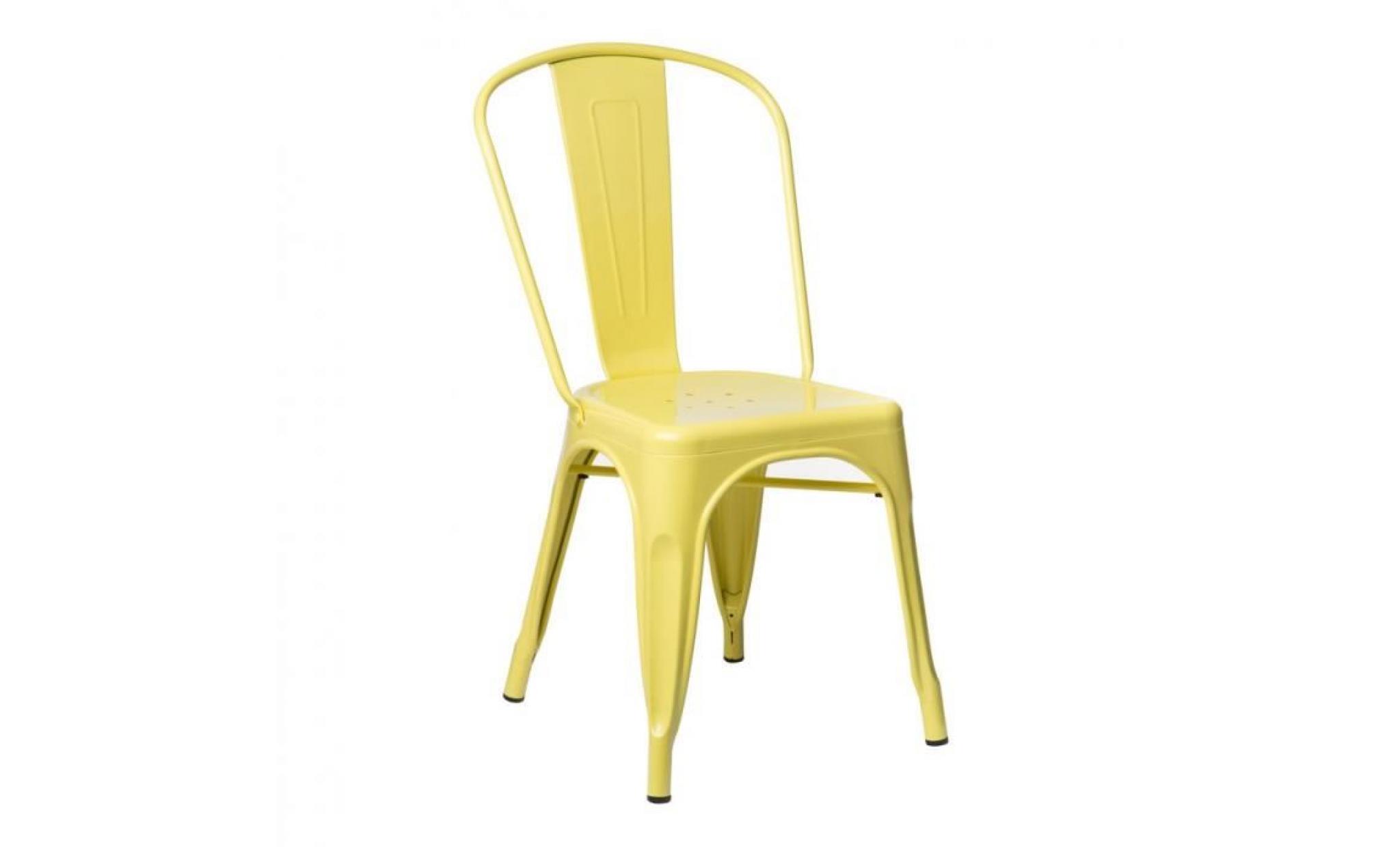 chaise lix jaune