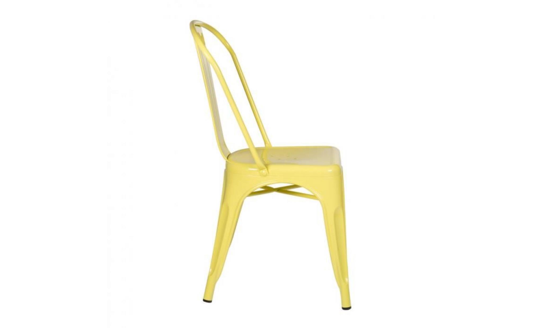 chaise lix jaune pas cher