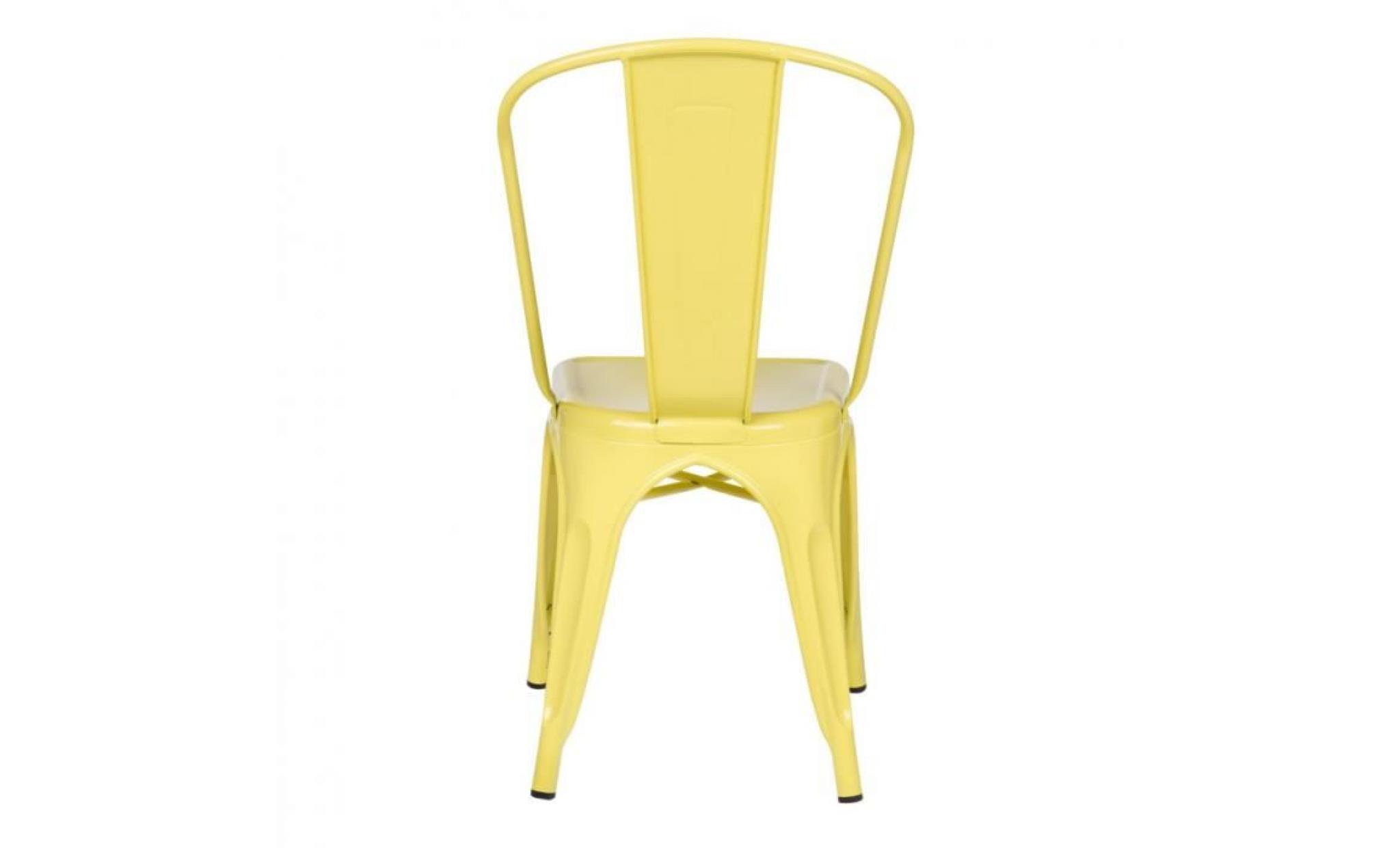 chaise lix jaune pas cher