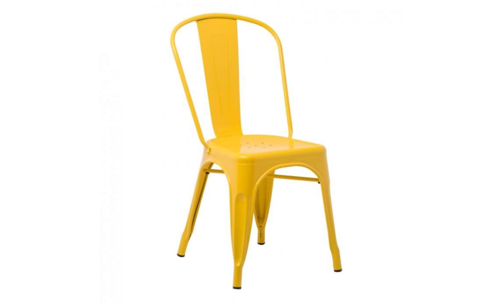 chaise lix jaune fresia