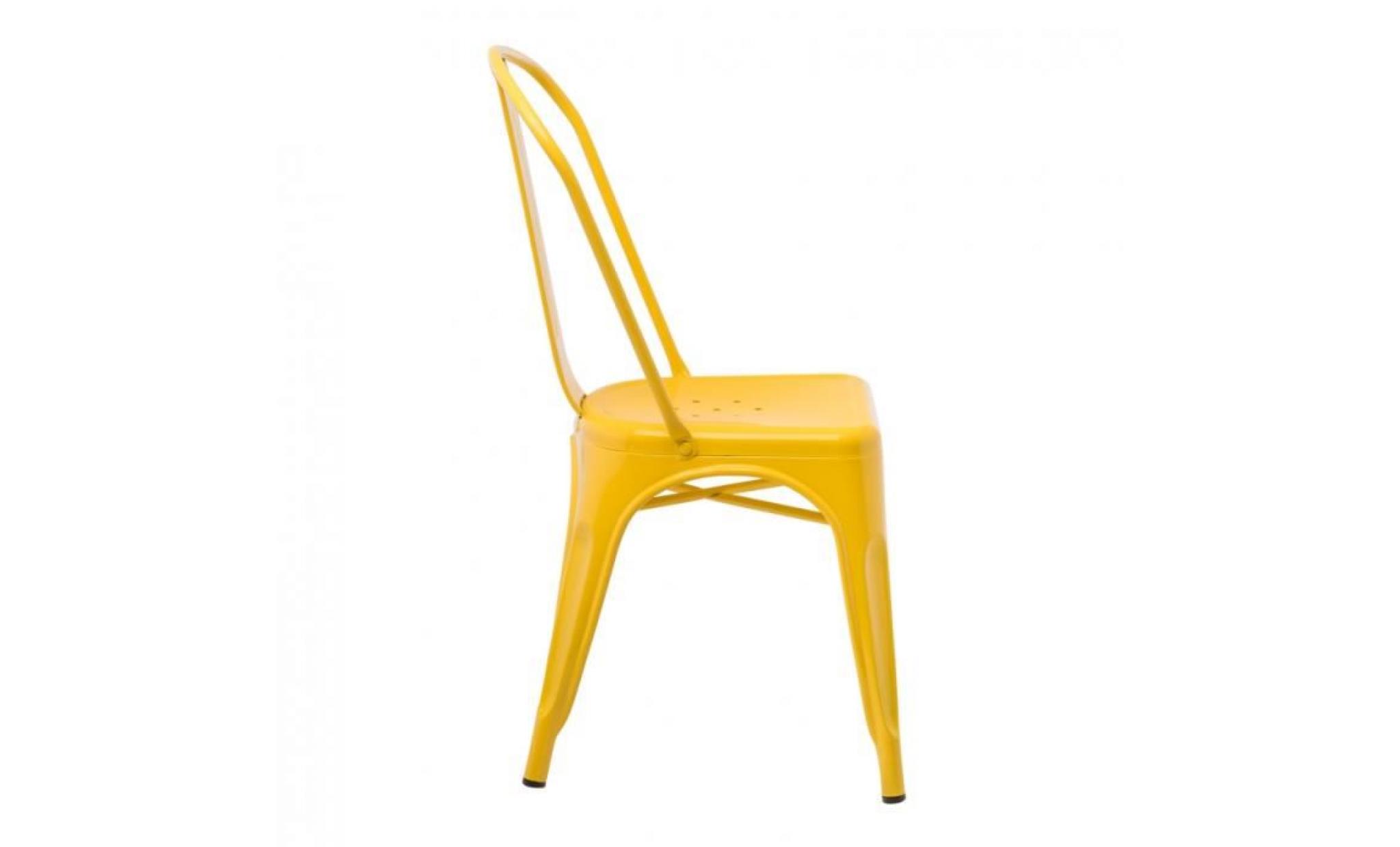 chaise lix jaune fresia pas cher
