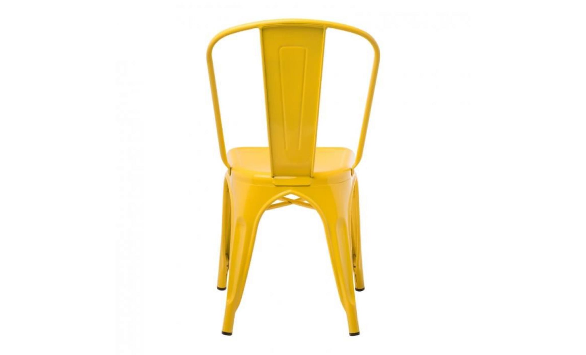 chaise lix jaune fresia pas cher