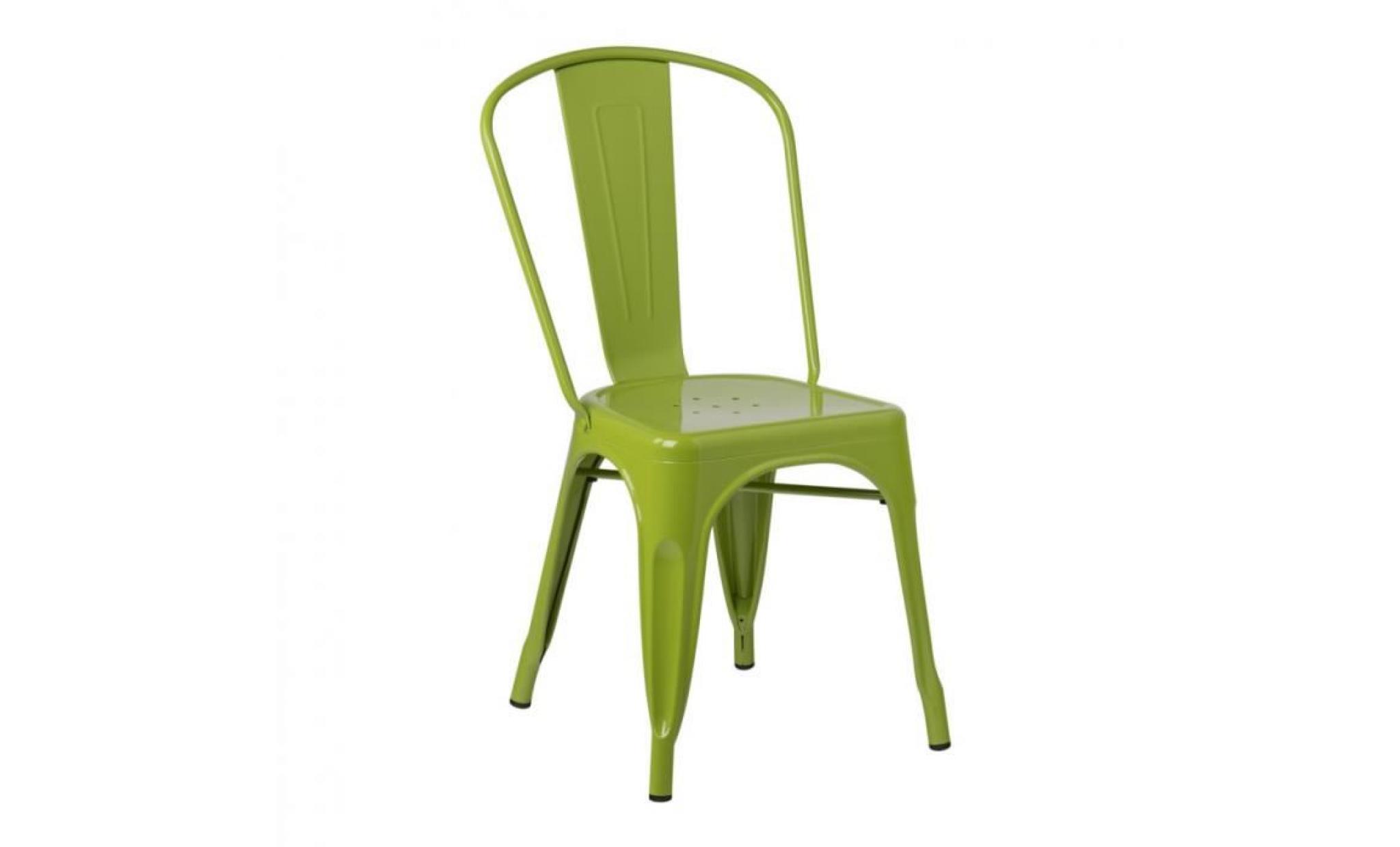 chaise lix vert flore