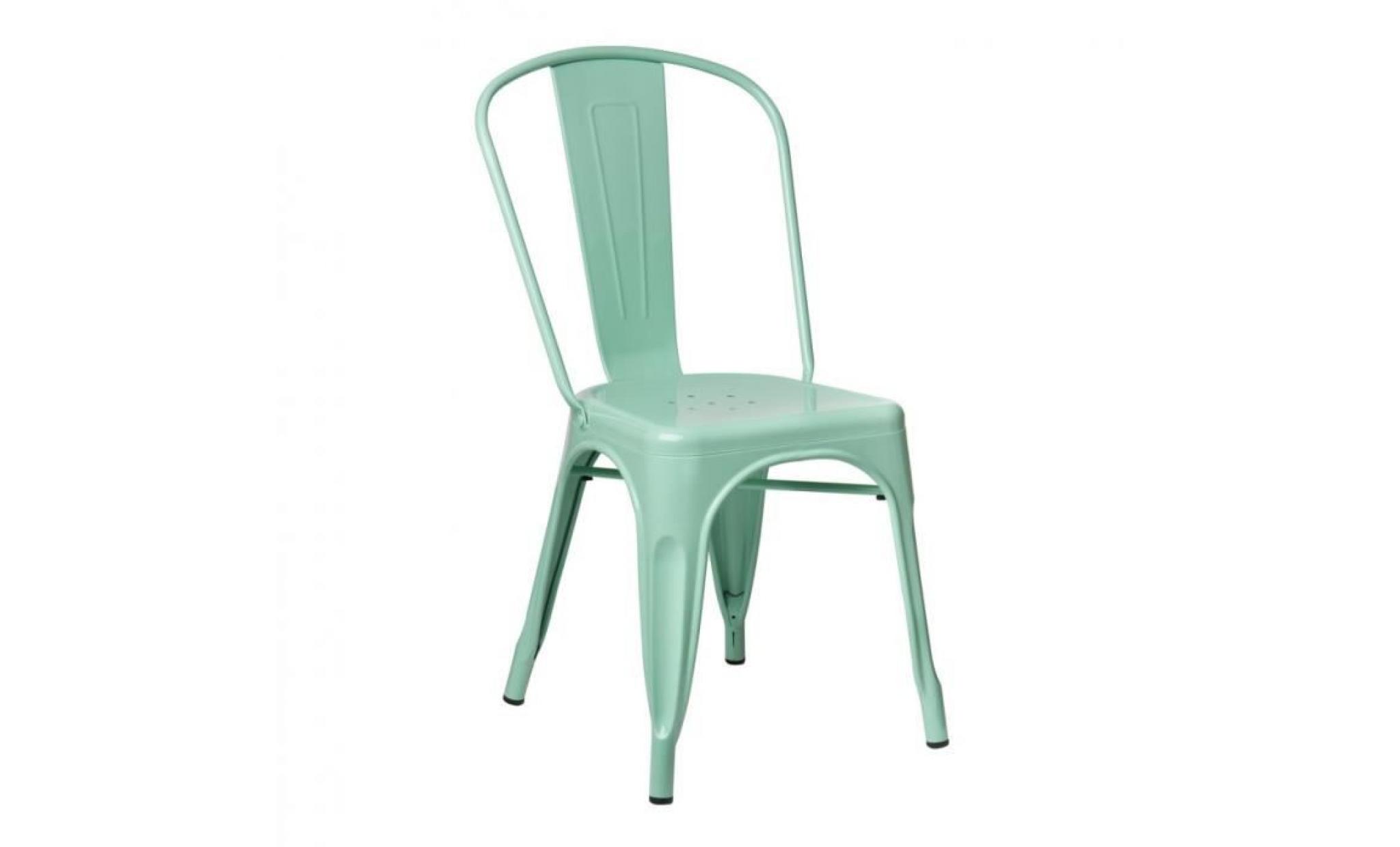 chaise lix vert menthe