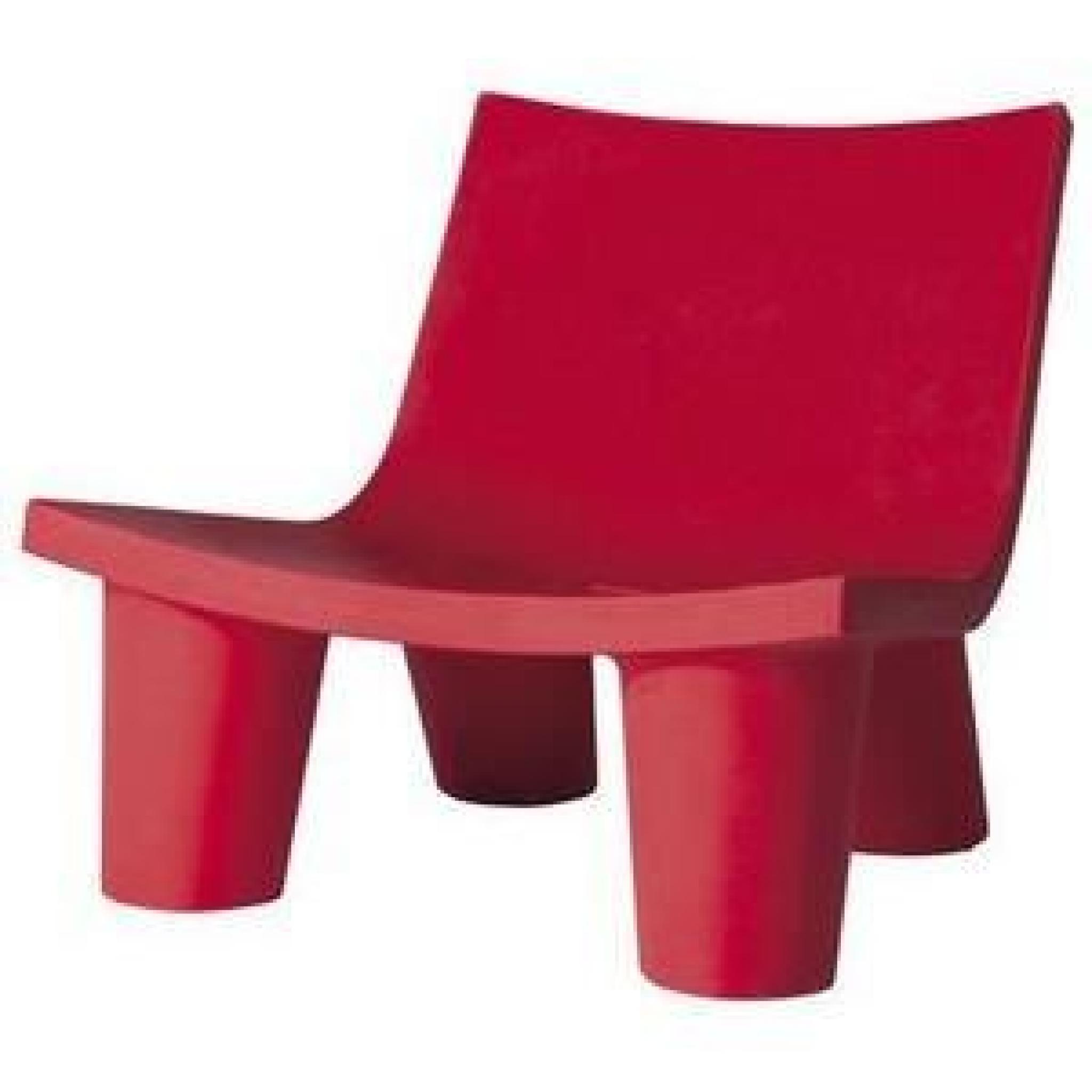 Chaise LOW LITA ROUGE 90x80x73