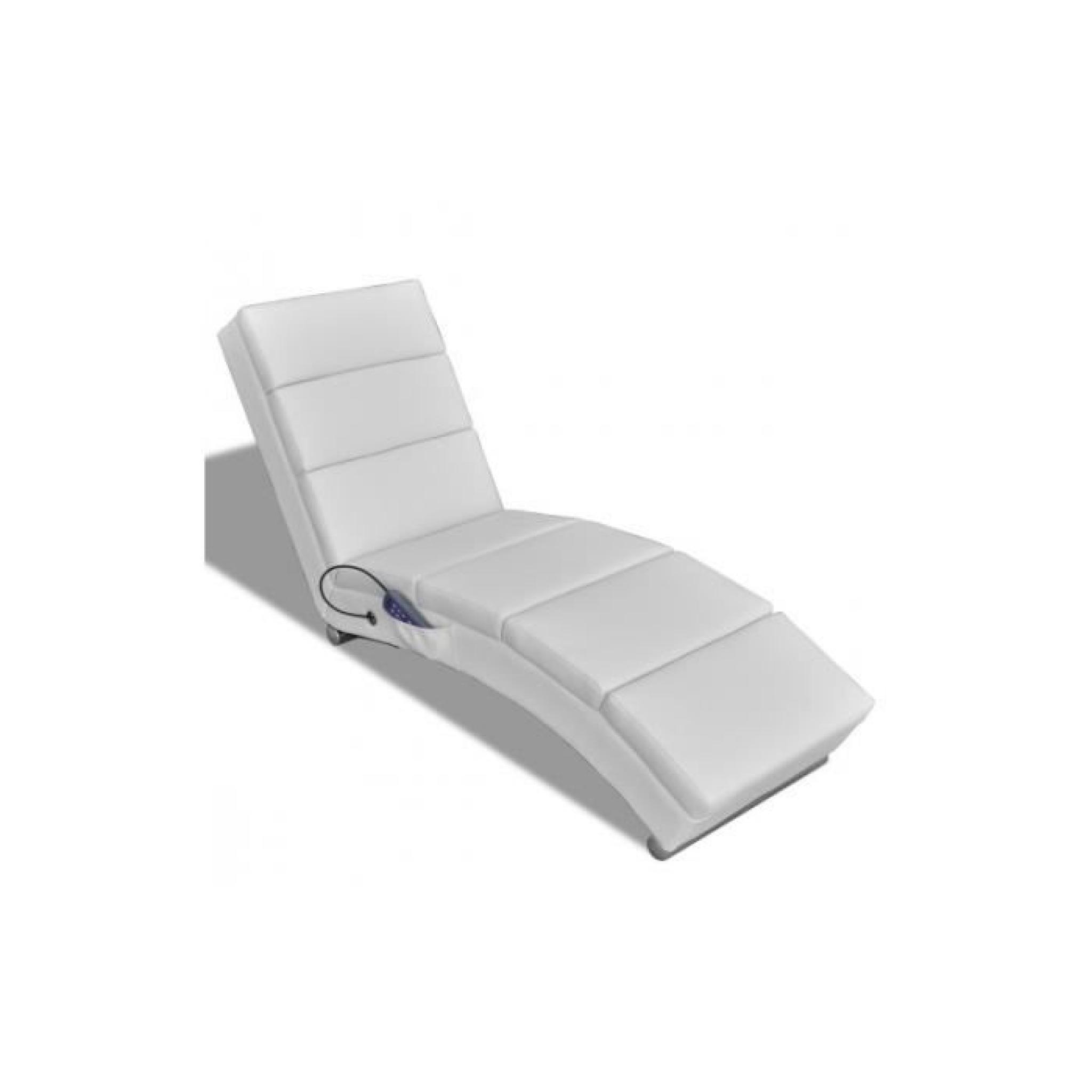 Chaise Massage Fonctionnelle Pliable Blanc