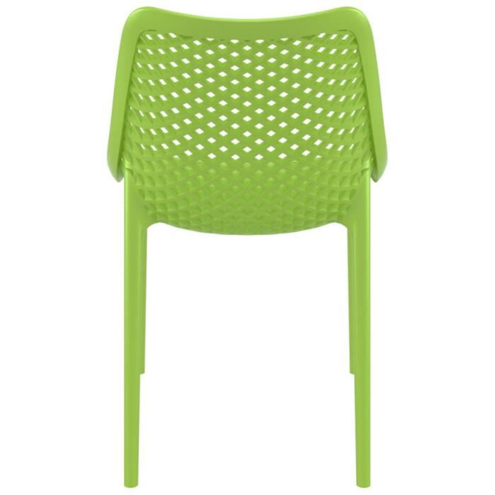 Chaise moderne ' BLOW ' verte en matière plastique pas cher