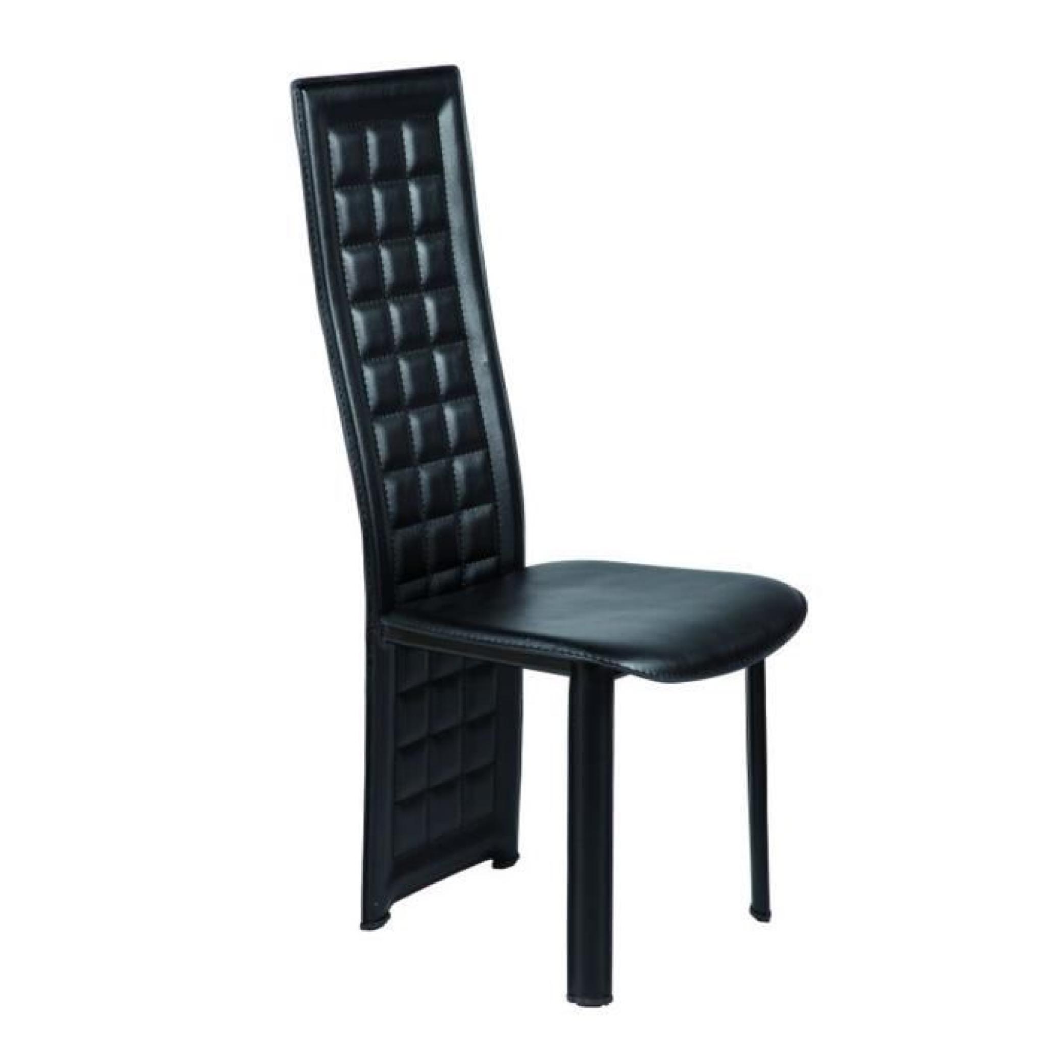 Chaise noir en PVC
