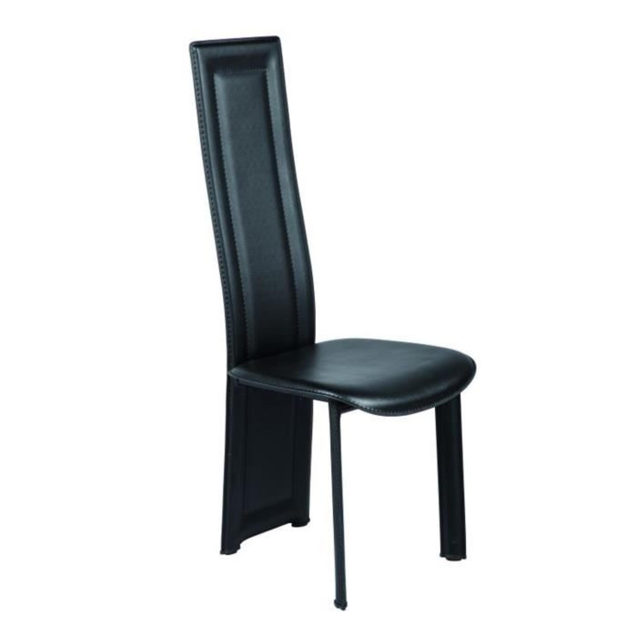 Chaise noir en PVC Dim: L.430 x l.510 x Ht.1050…