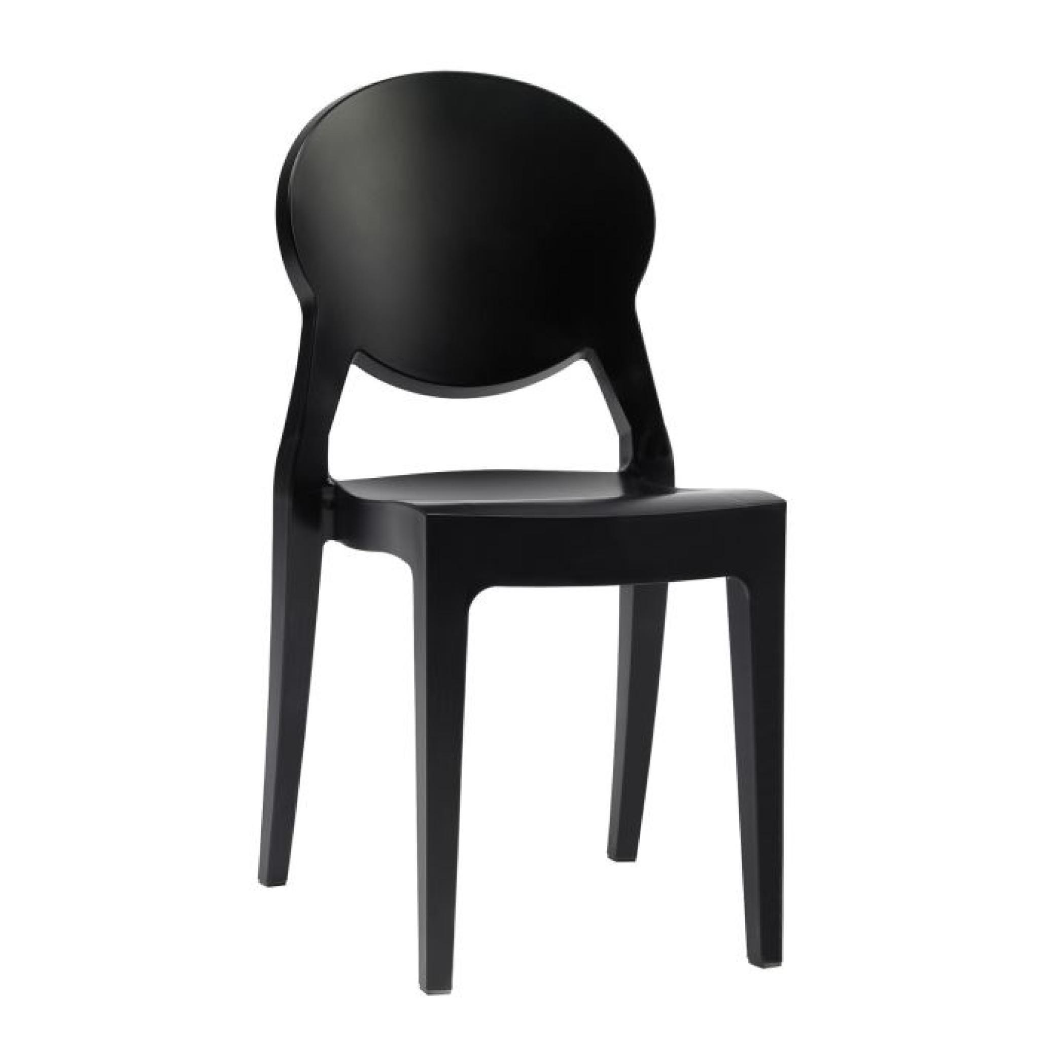 Chaise noire design - IGLOO noir - deco originale