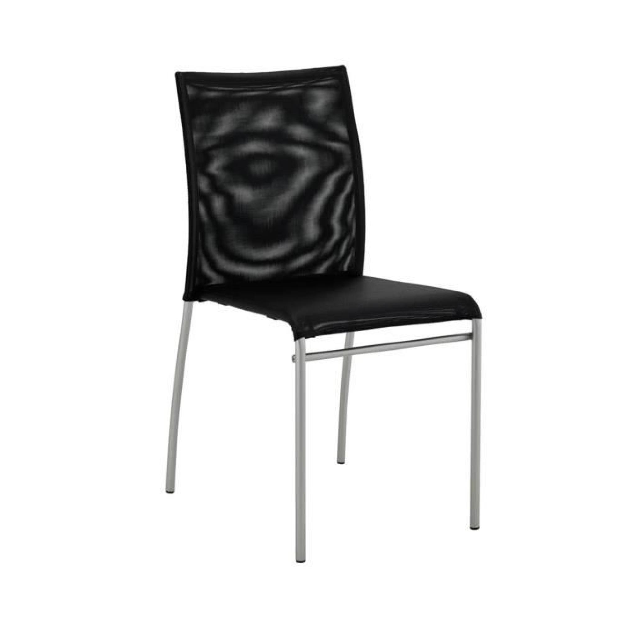 Chaise noire en batyline MAMBO