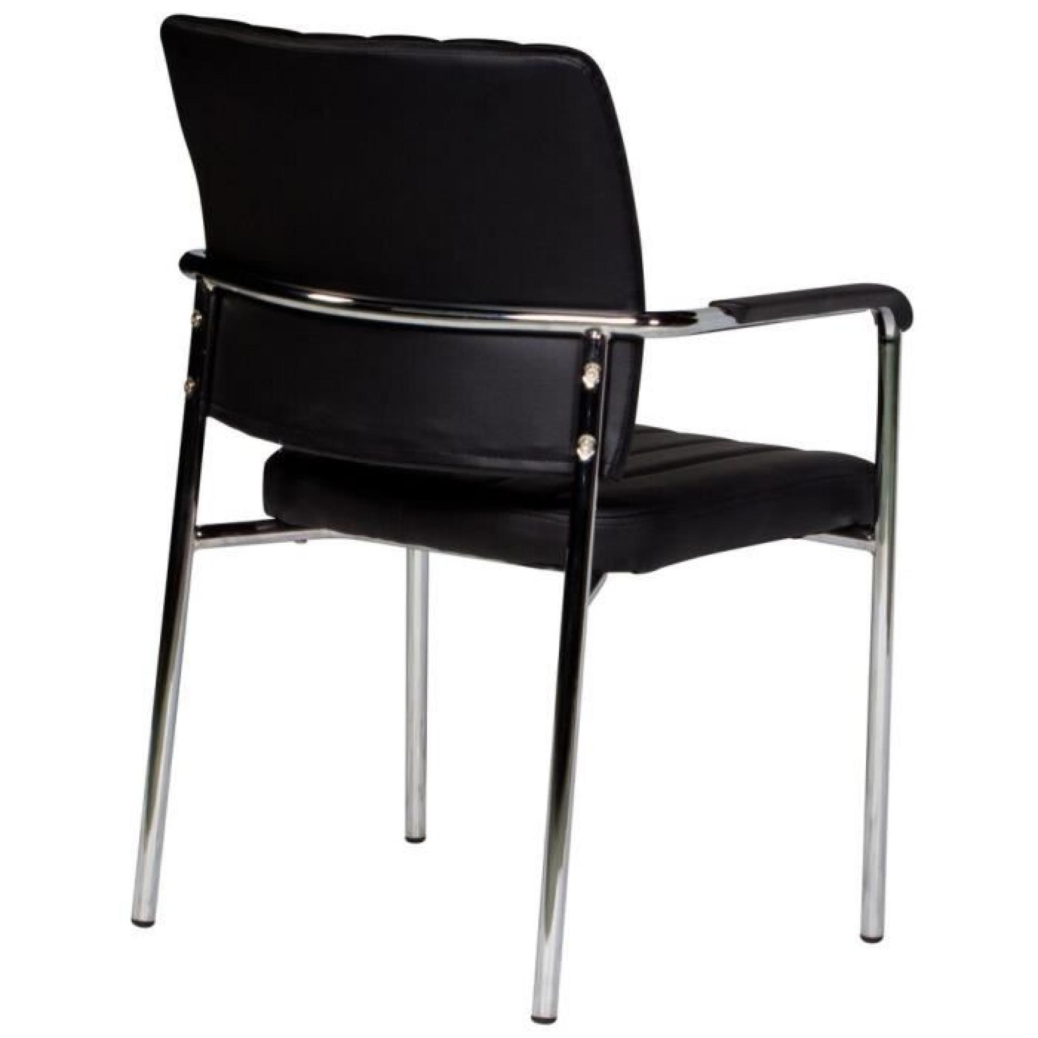 Chaise noire ultra moderne avec accoudoirs pas cher