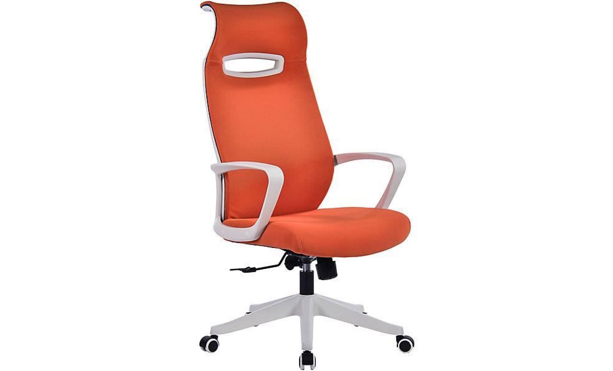 chaise pivotante de bureau spectra   dossier design avec  appuie tête, bleu   pas cher